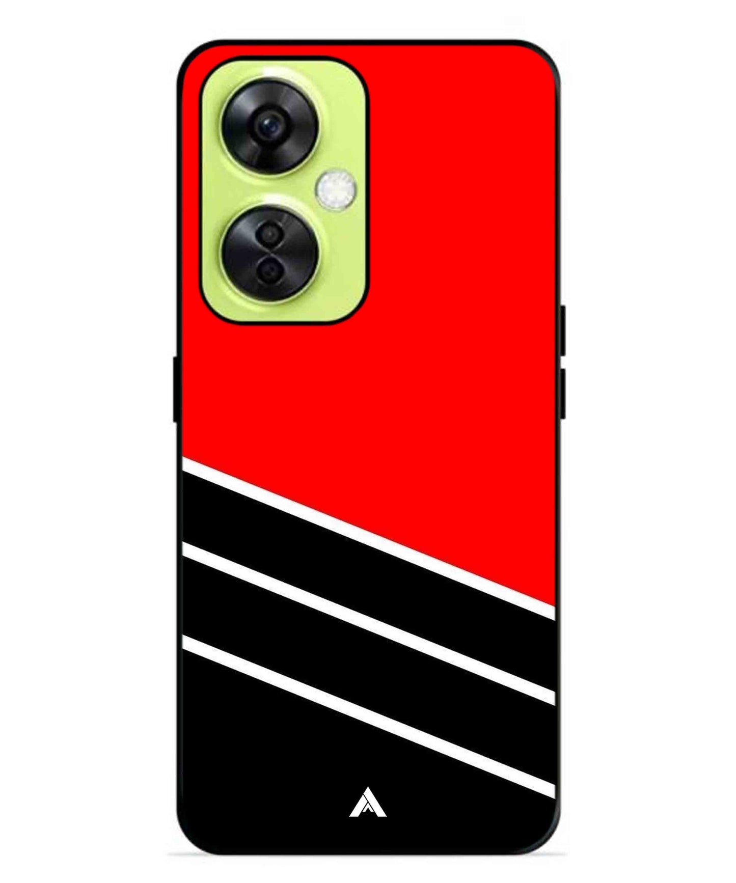 Stripe Pattern 7 Metal Back Cover Phone Case for Oneplus Nord CE 3 Lite