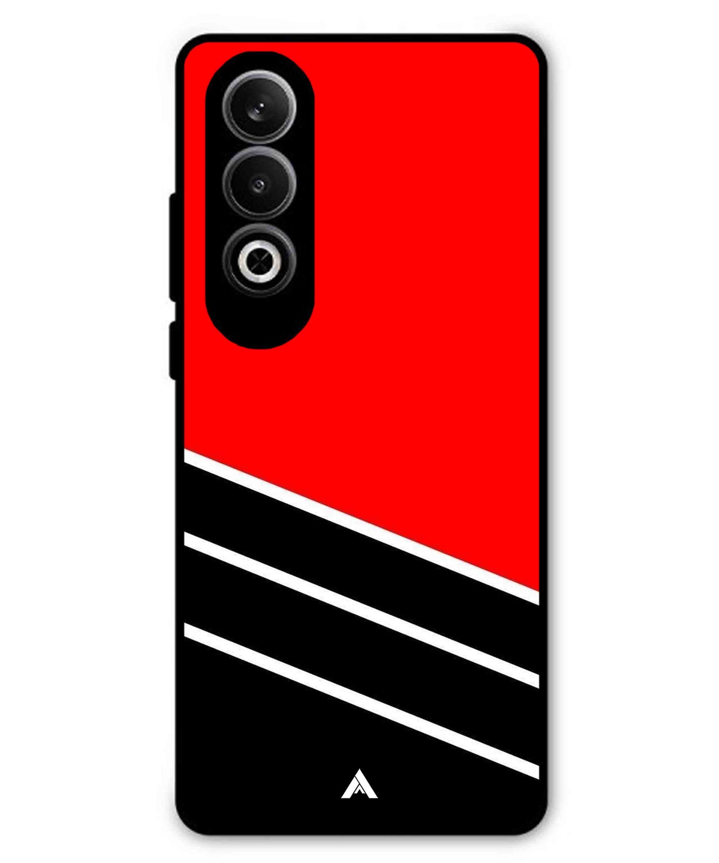 Stripe Pattern 7 Metal Back Cover Phone Case for Oneplus Nord CE 4