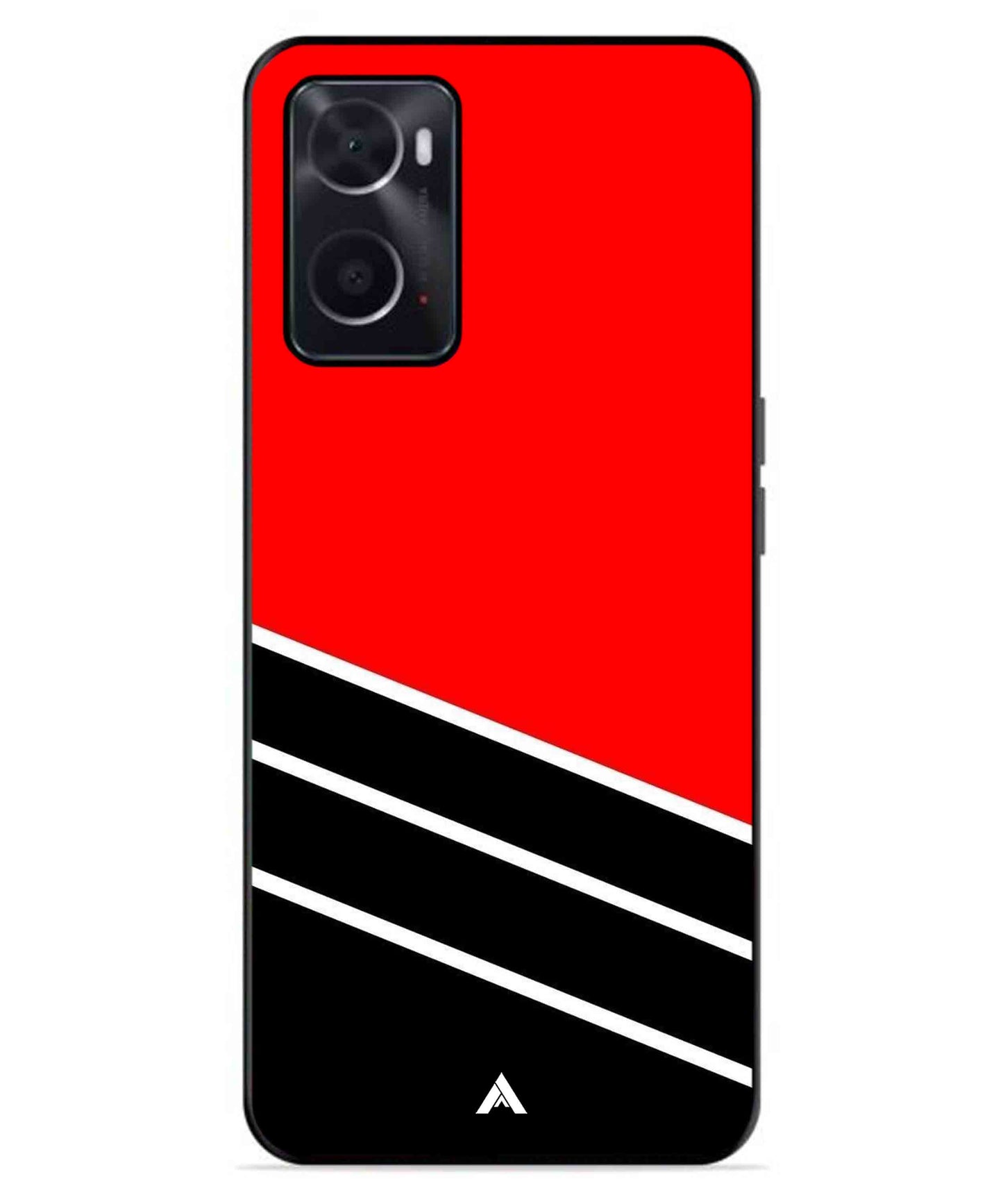 Stripe Pattern 7 Metal Back Cover Phone Case for Oppo A76