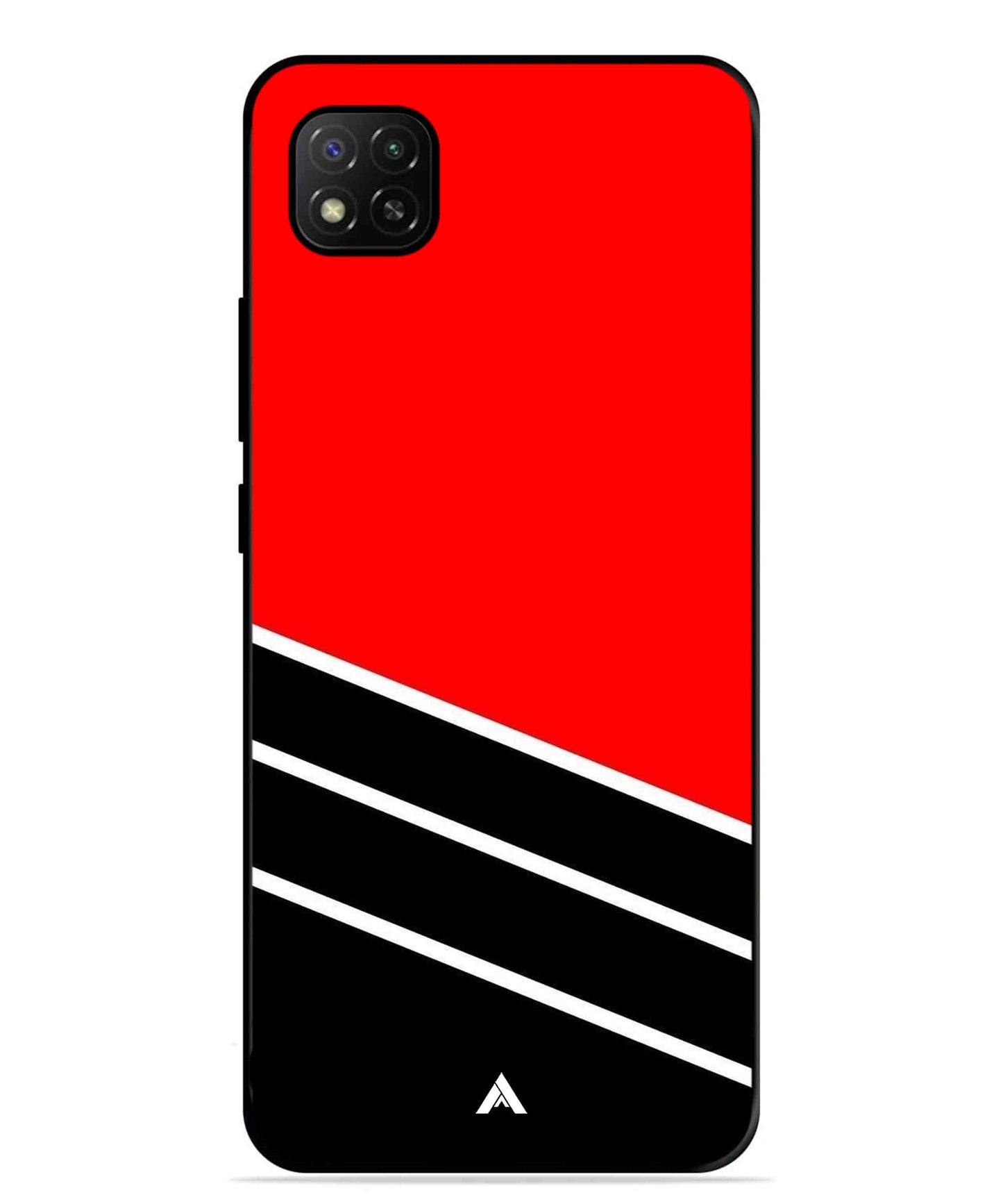Stripe Pattern 7 Metal Back Cover Phone Case for Poco C31