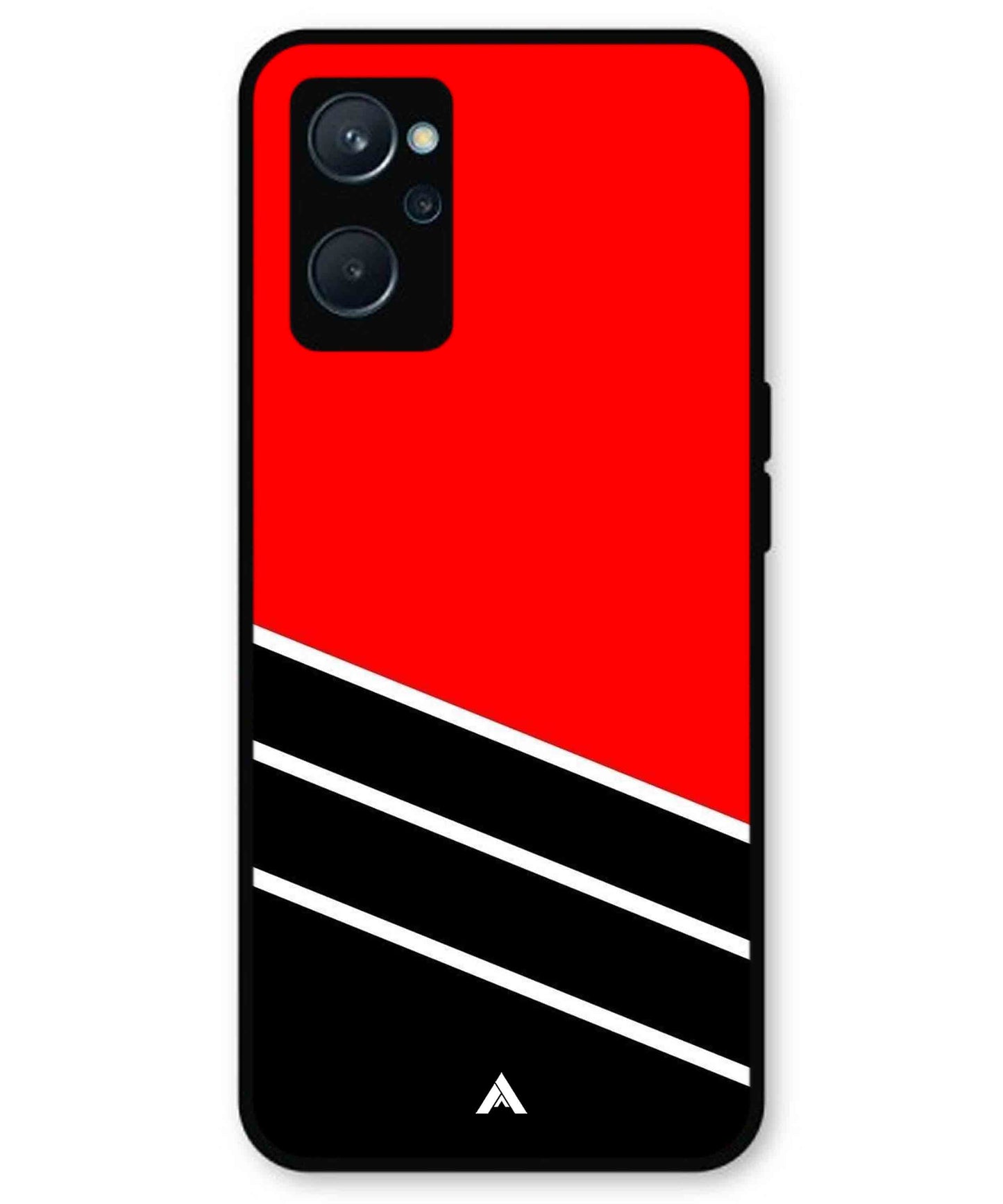 Stripe Pattern 7 Metal Back Cover Phone Case for Realme 10