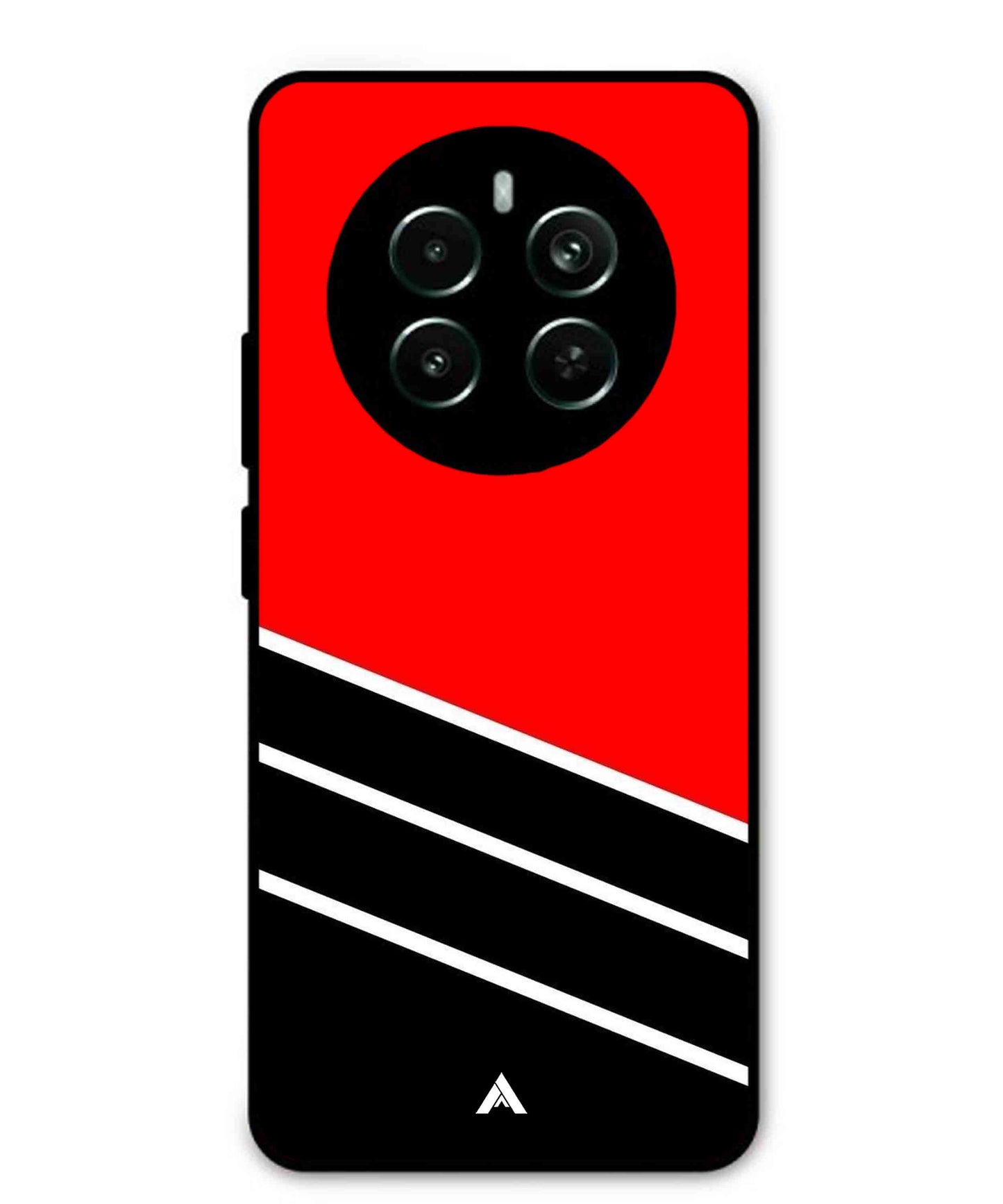 Stripe Pattern 7 Metal Back Cover Phone Case for Realme 12 Plus