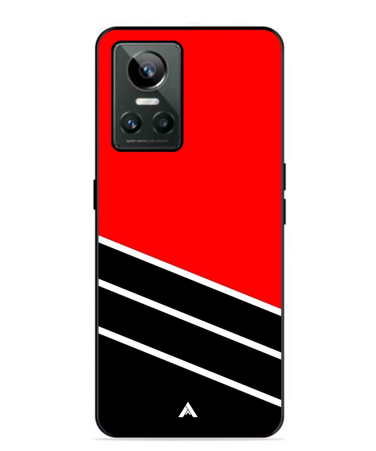 Stripe Pattern 7 Metal Back Cover Phone Case for Realme GT Neo 3