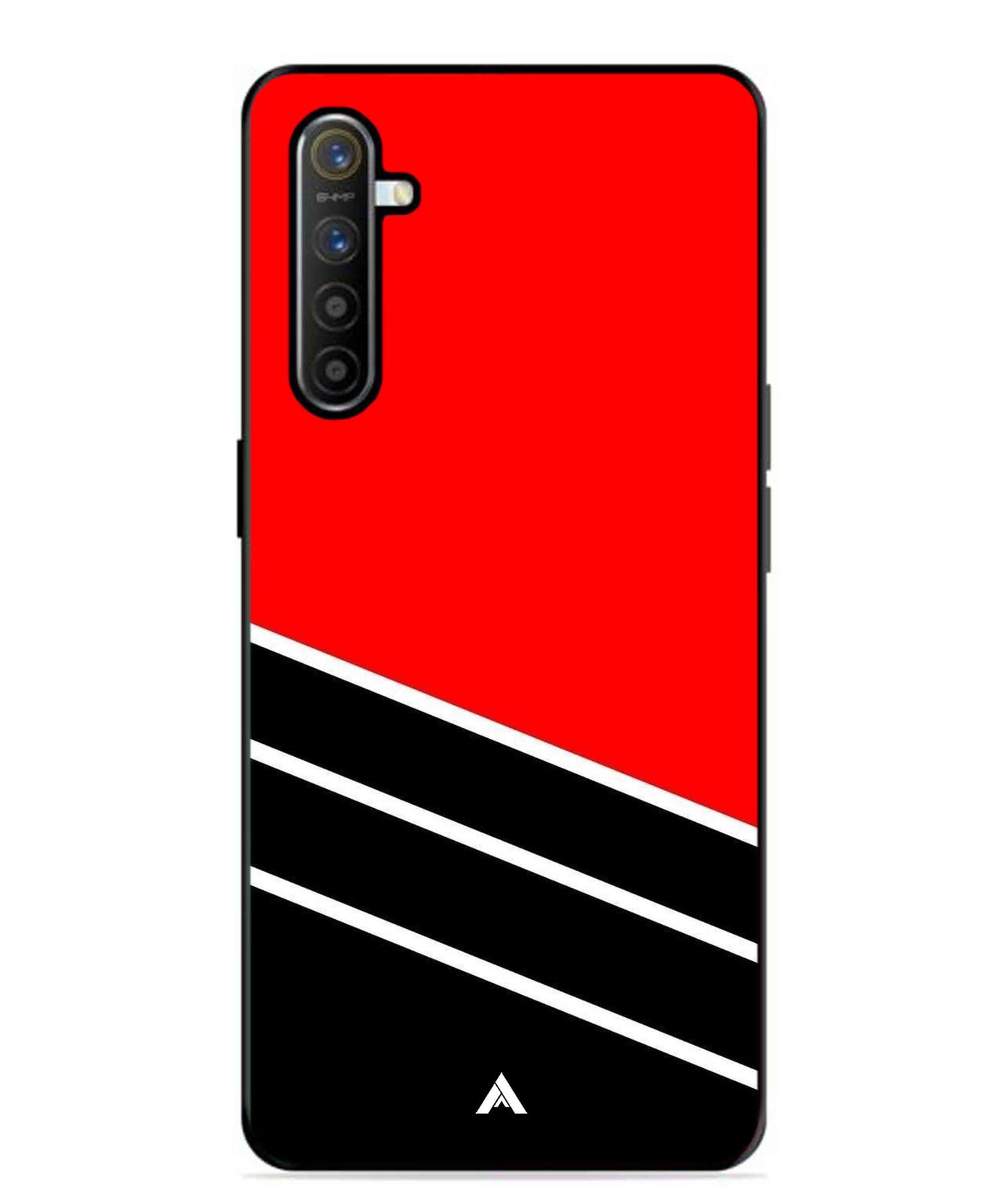 Stripe Pattern 7 Metal Back Cover Phone Case for Realme XT