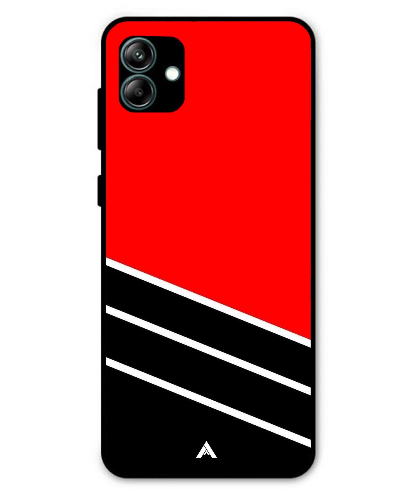 Stripe Pattern 7 Metal Back Cover Phone Case for Samsung Galaxy A04