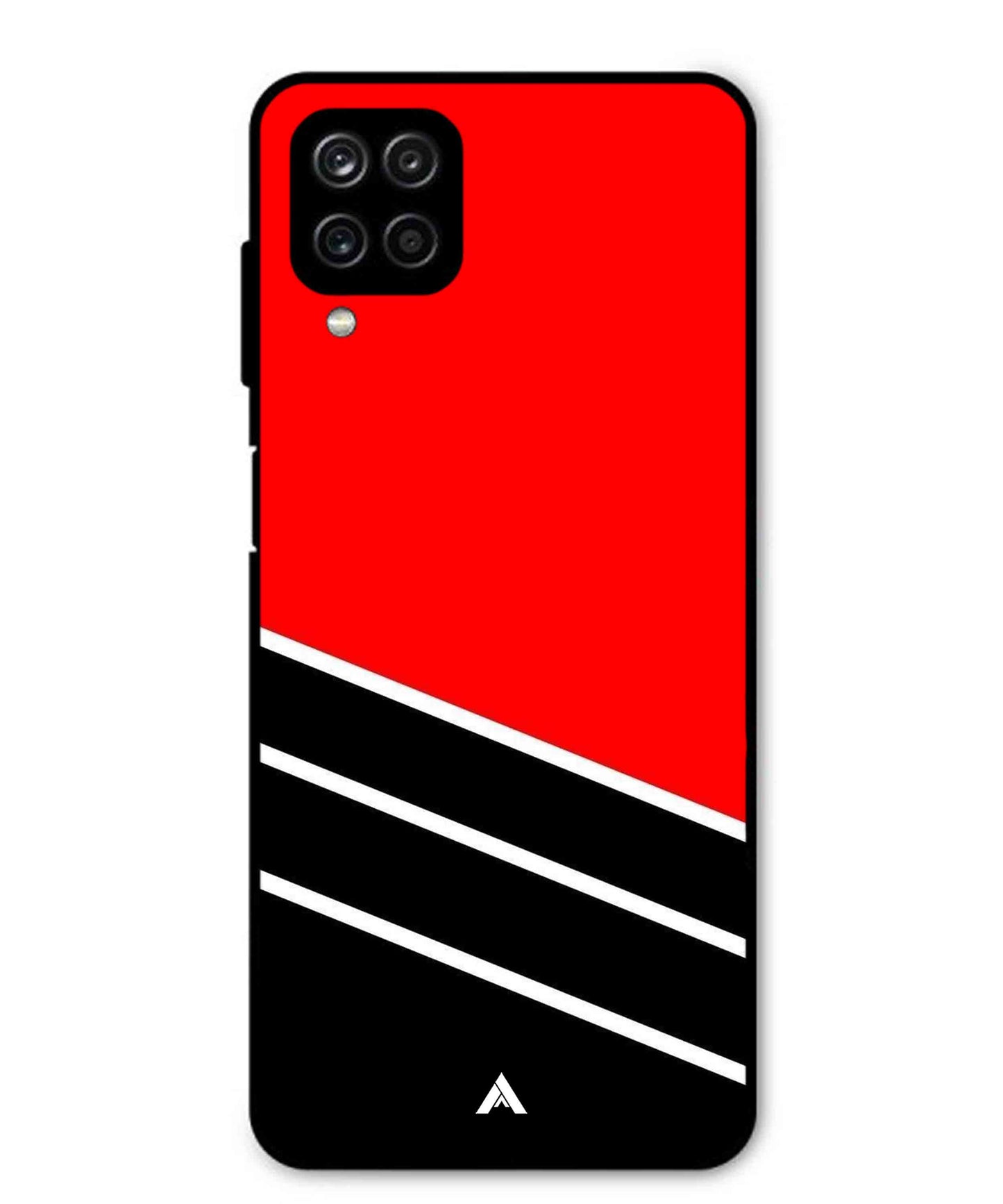 Stripe Pattern 7 Metal Back Cover Phone Case for Samsung Galaxy M12