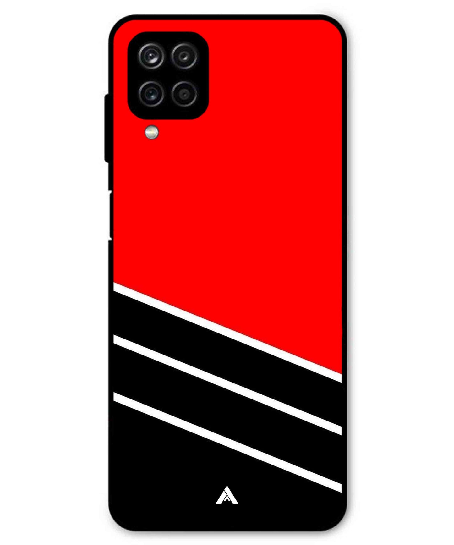 Stripe Pattern 7 Metal Back Cover Phone Case for Samsung Galaxy M42