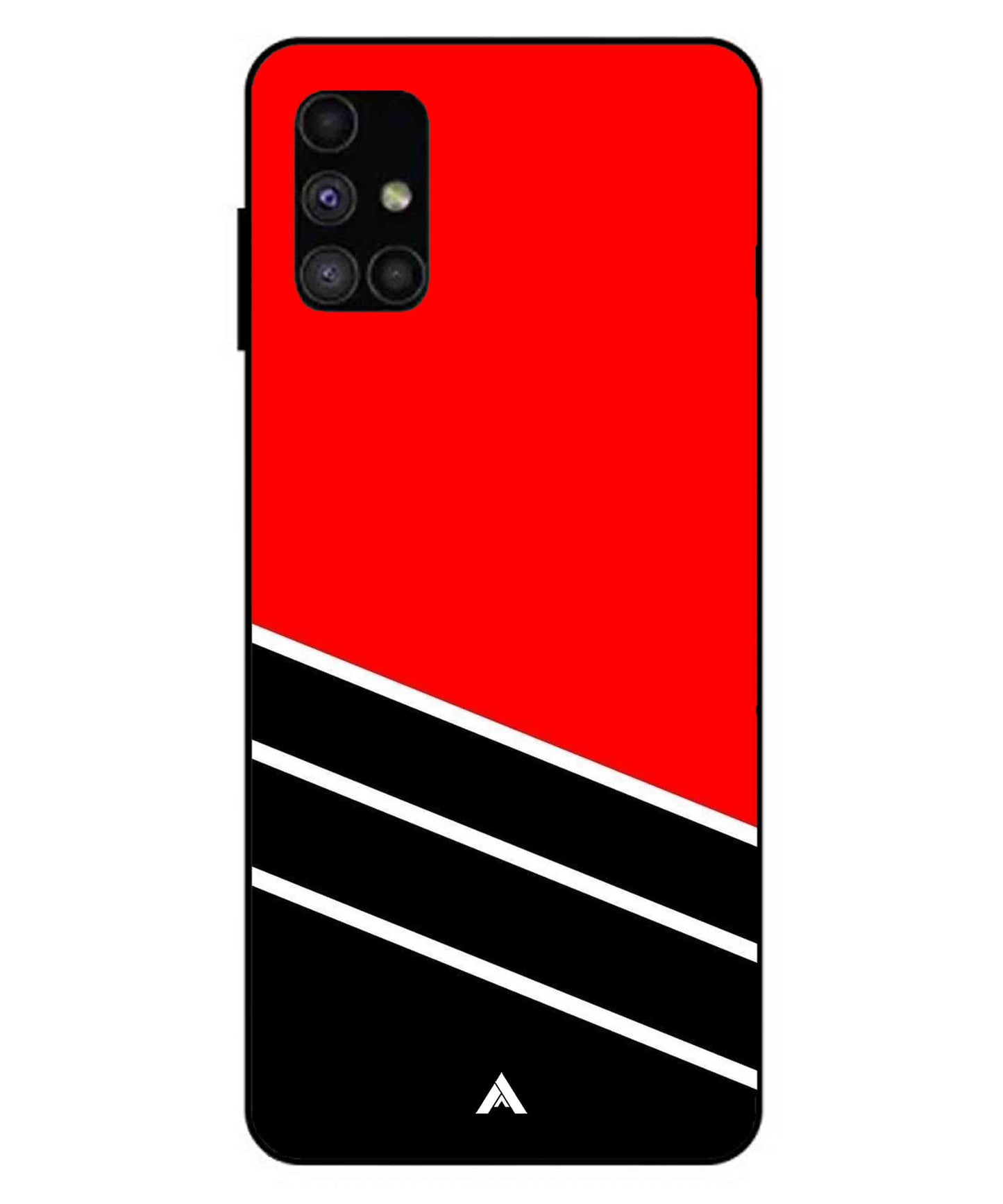 Stripe Pattern 7 Metal Back Cover Phone Case for Samsung Galaxy M51