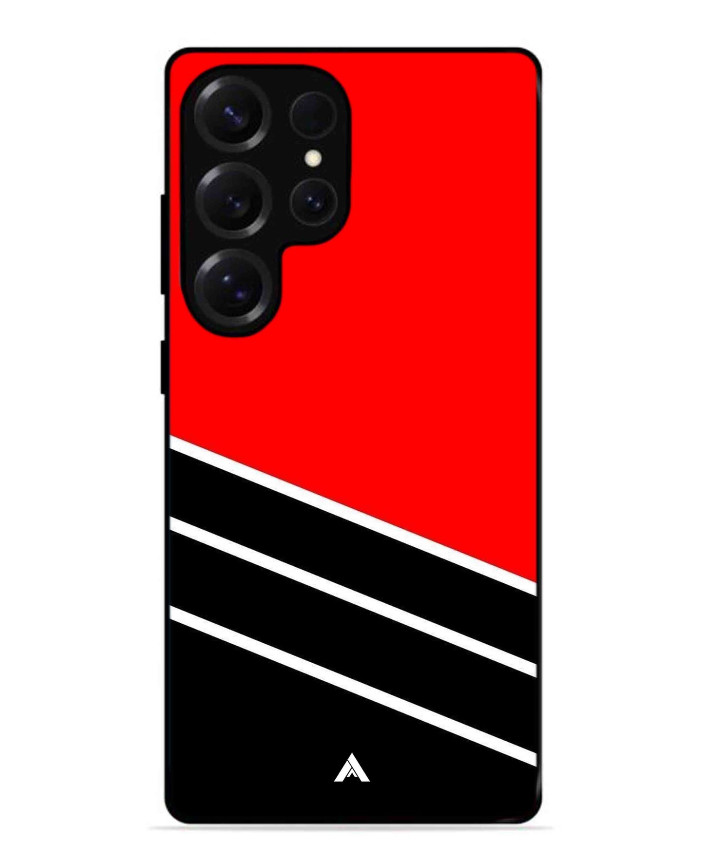 Stripe Pattern 7 Metal Back Cover Phone Case for Samsung Galaxy S25 Ultra
