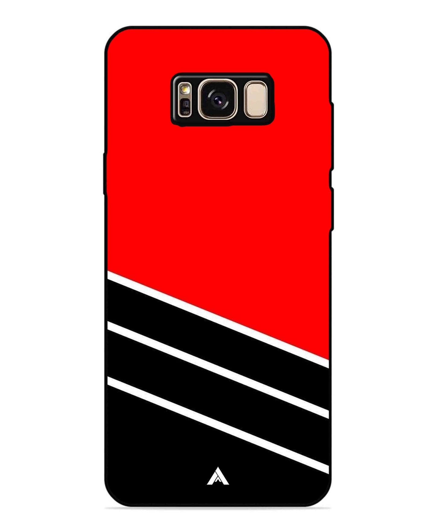 Stripe Pattern 7 Metal Back Cover Phone Case for Samsung Galaxy S8 Plus