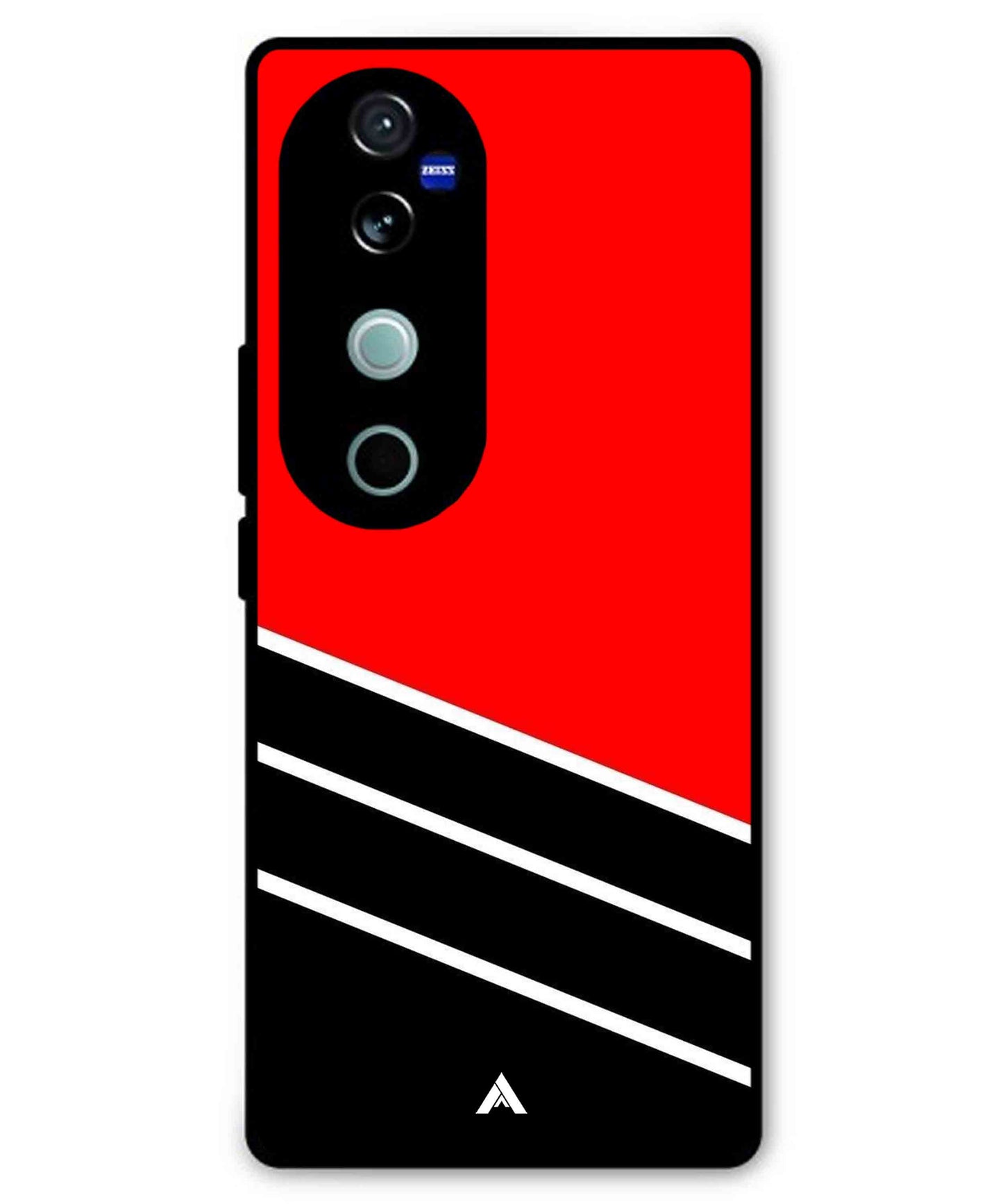 Stripe Pattern 7 Metal Back Cover Phone Case for Vivo T3 Ultra