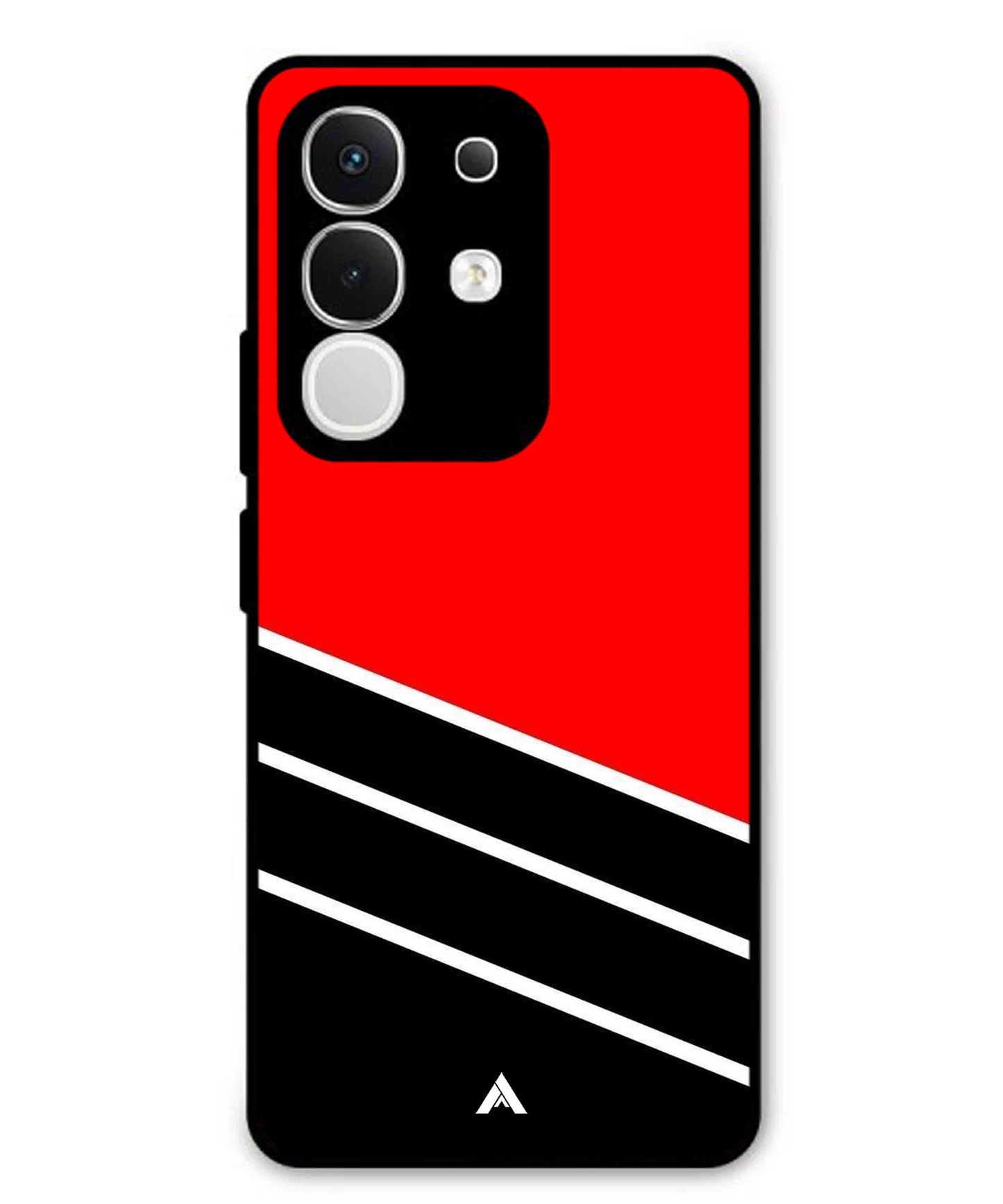 Stripe Pattern 7 Metal Back Cover Phone Case for Vivo T4X