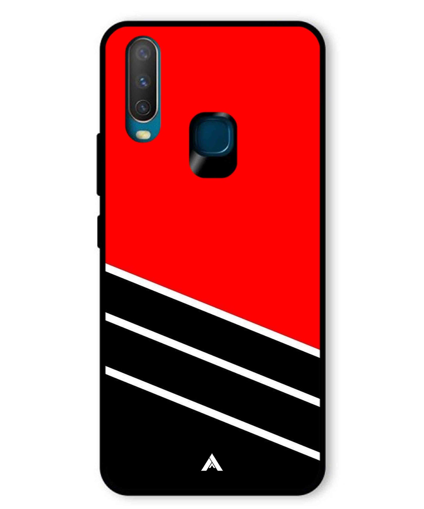 Stripe Pattern 7 Metal Back Cover Phone Case for Vivo U10