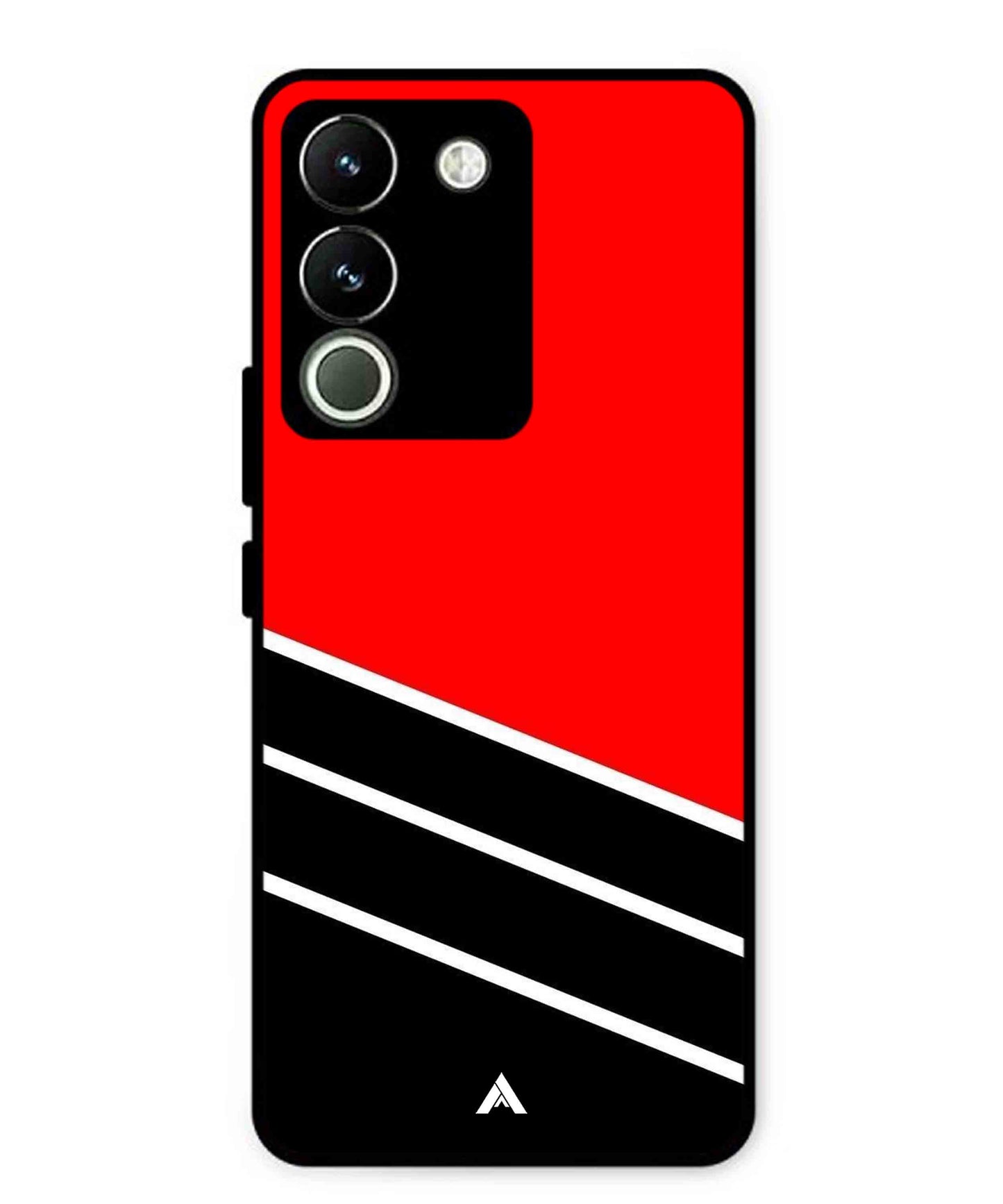 Stripe Pattern 7 Metal Back Cover Phone Case for Vivo Y200