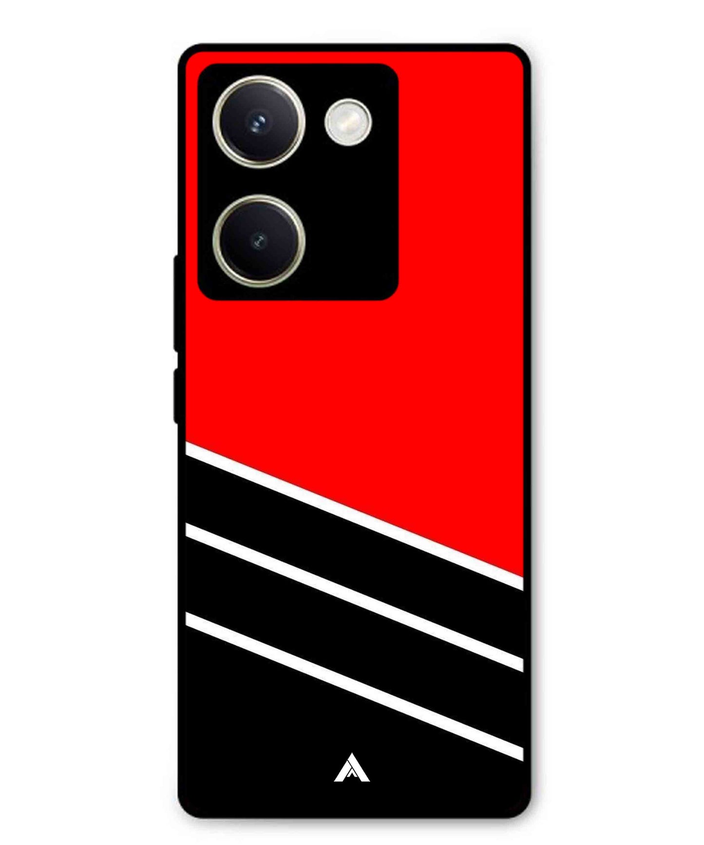 Stripe Pattern 7 Metal Back Cover Phone Case for Vivo Y200 Pro