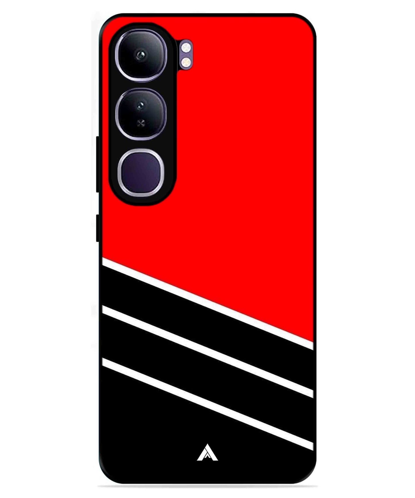 Stripe Pattern 7 Metal Back Cover Phone Case for Vivo v40 Lite