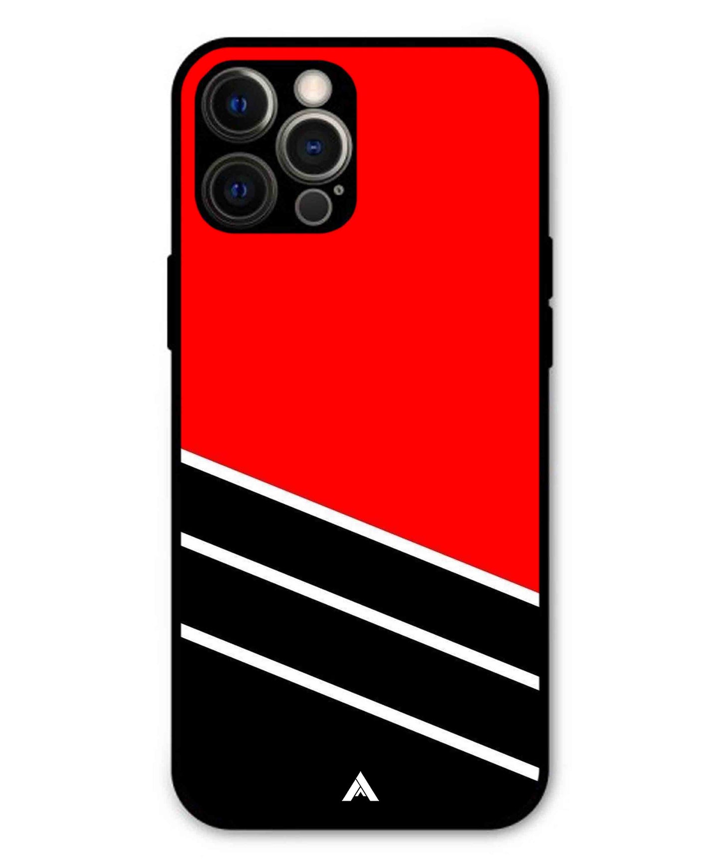 Stripe Pattern 7 Metal Back Cover Phone Case for iPhone 12 Pro Max
