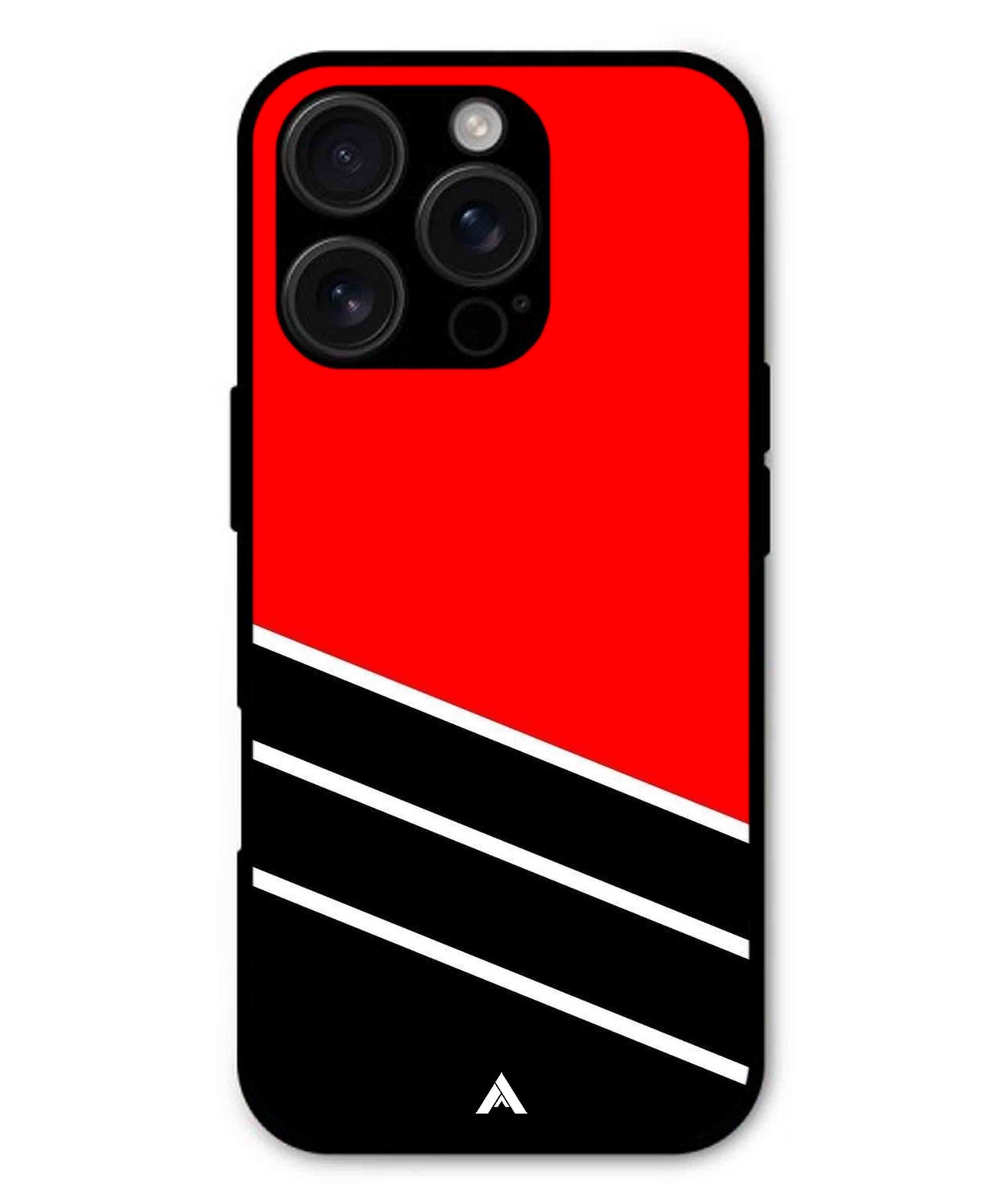Stripe Pattern 7 Metal Back Cover Phone Case for iPhone 13 Pro