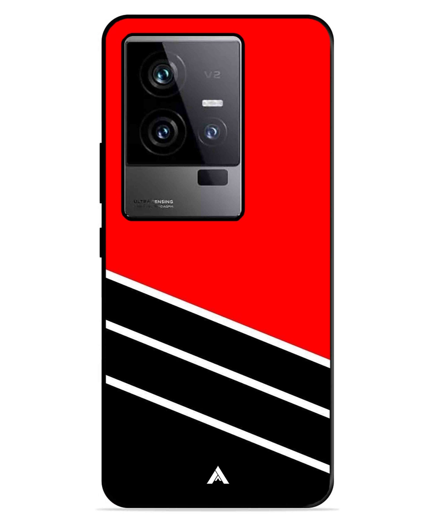 Stripe Pattern 7 Metal Back Cover Phone Case for iQOO 11