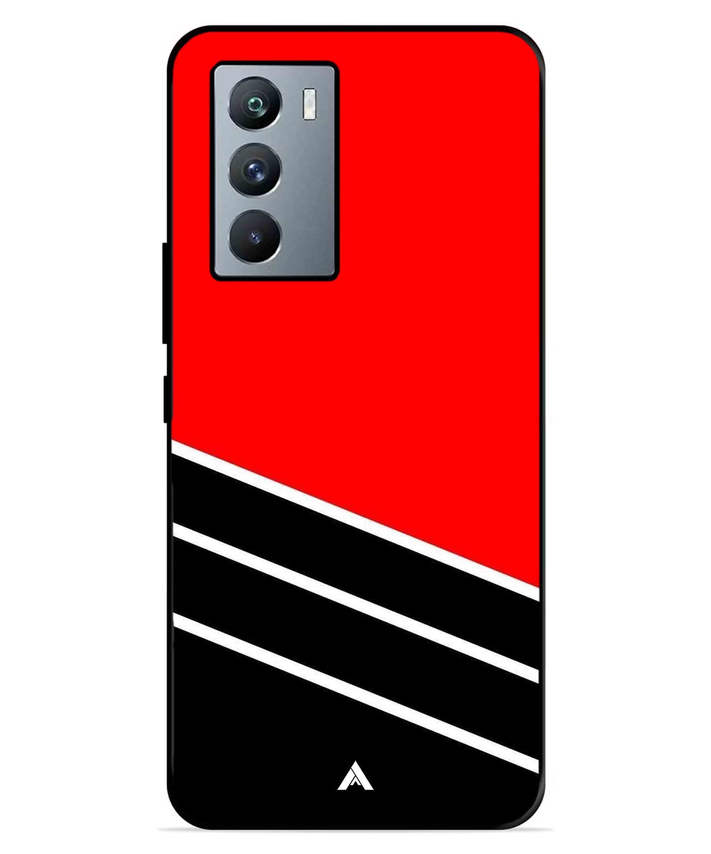 Stripe Pattern 7 Metal Back Cover Phone Case for iQOO Neo 5s