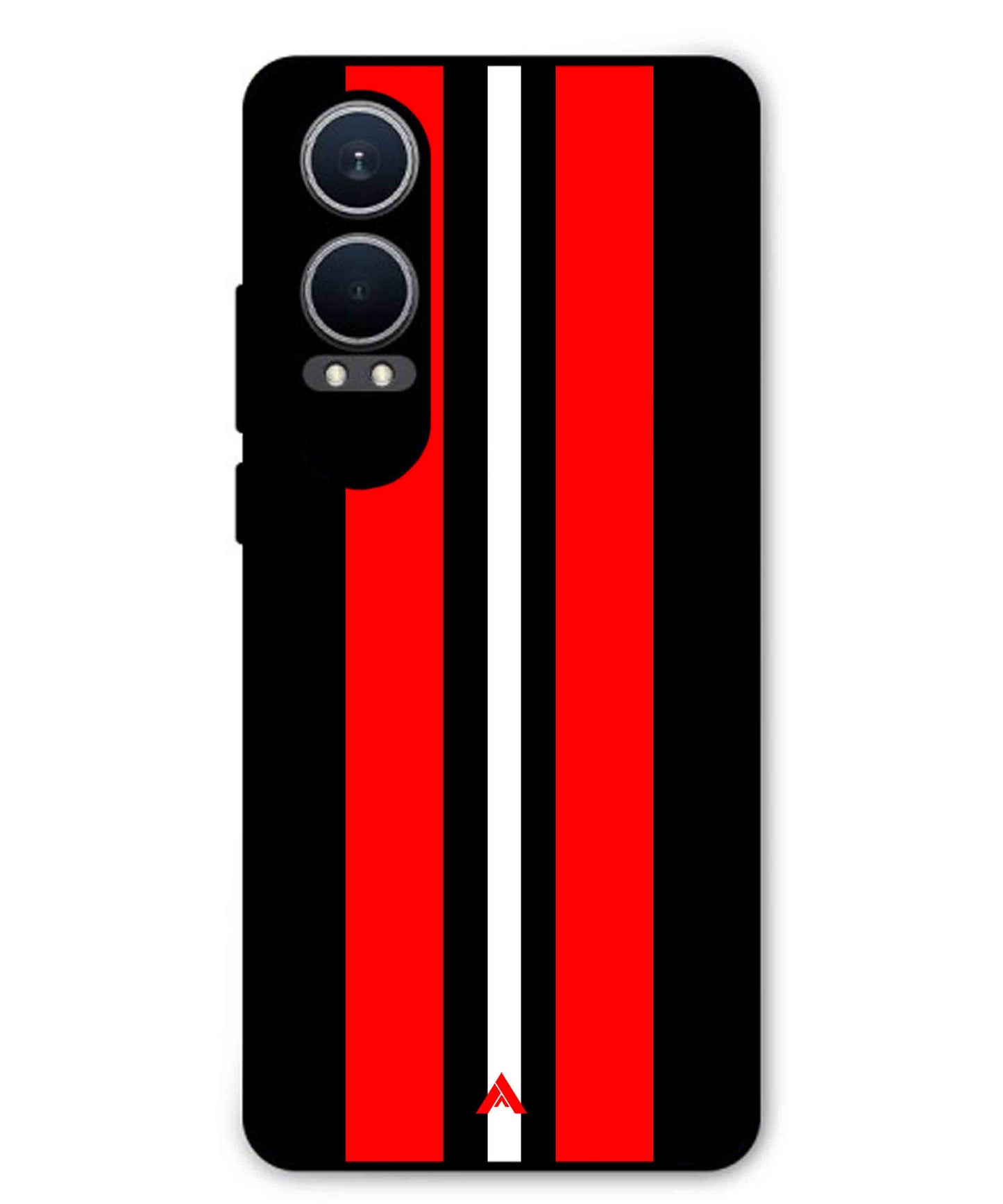 Stripe Pattern 8 Metal Back Cover Phone Case for Oppo K12x