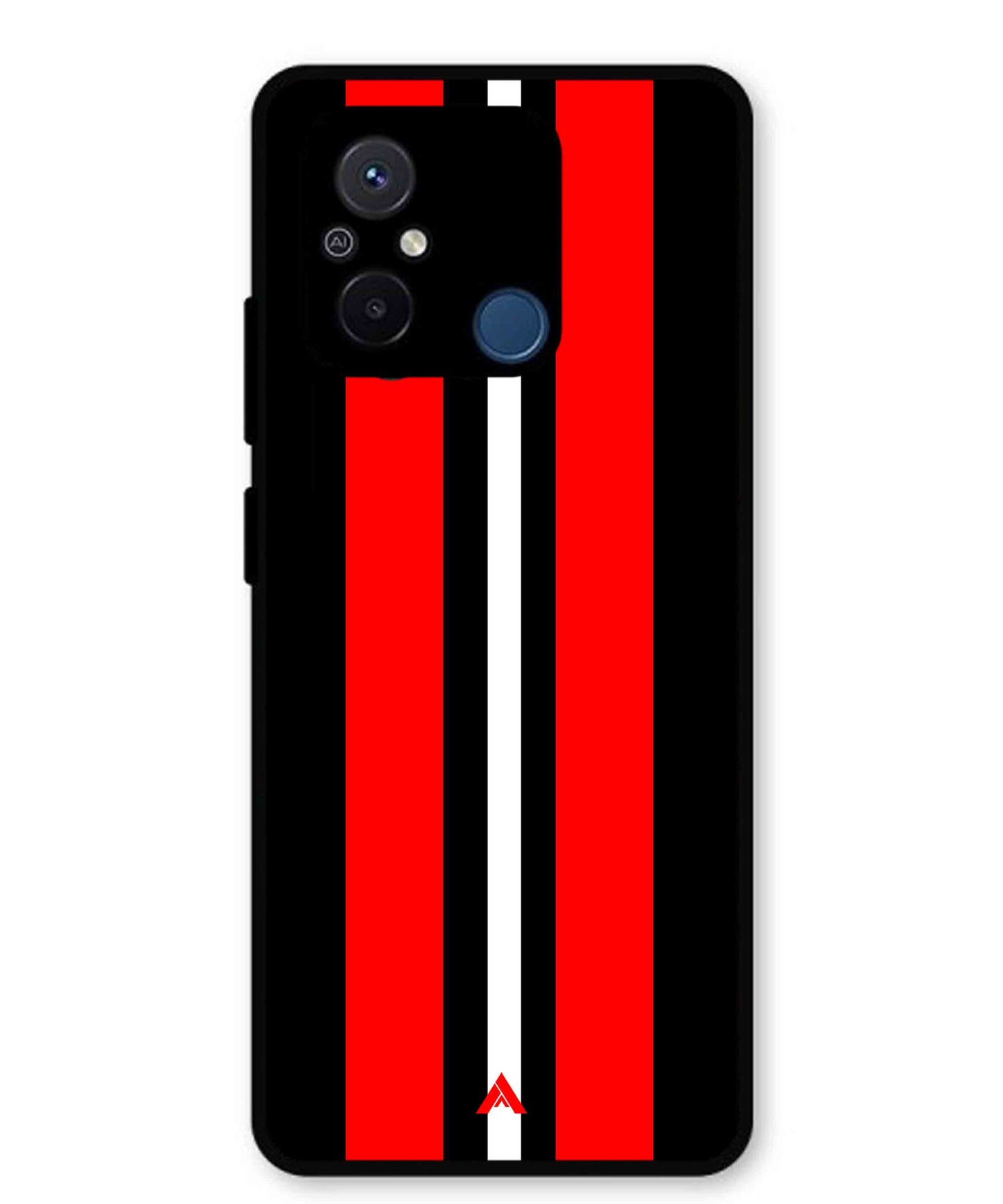 Stripe Pattern 8 Metal Back Cover Phone Case for Poco C55