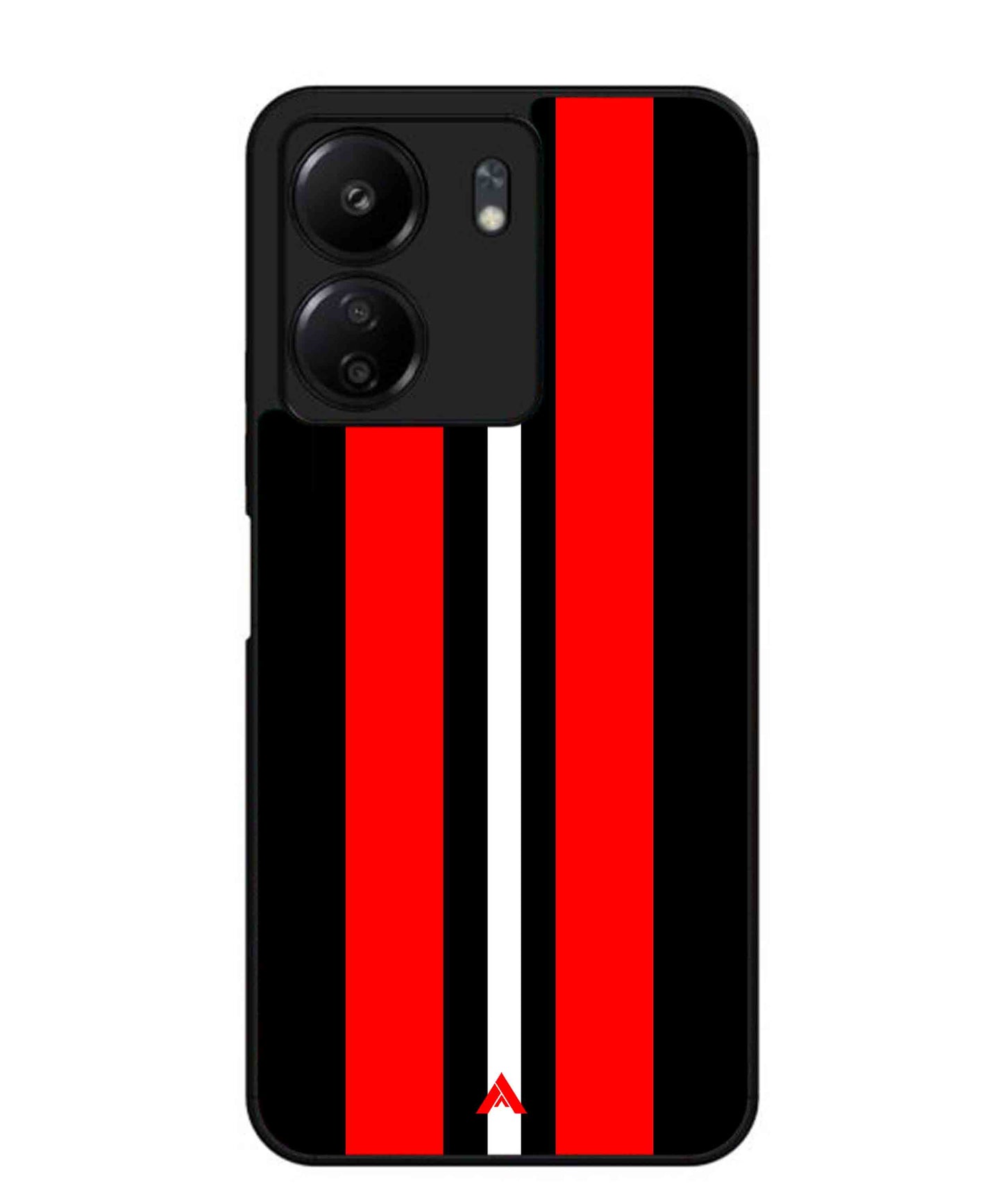 Stripe Pattern 8 Metal Back Cover Phone Case for Poco C65