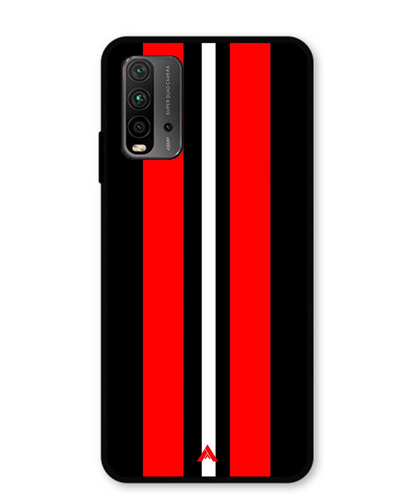 Stripe Pattern 8 Metal Back Cover Phone Case for Poco M3