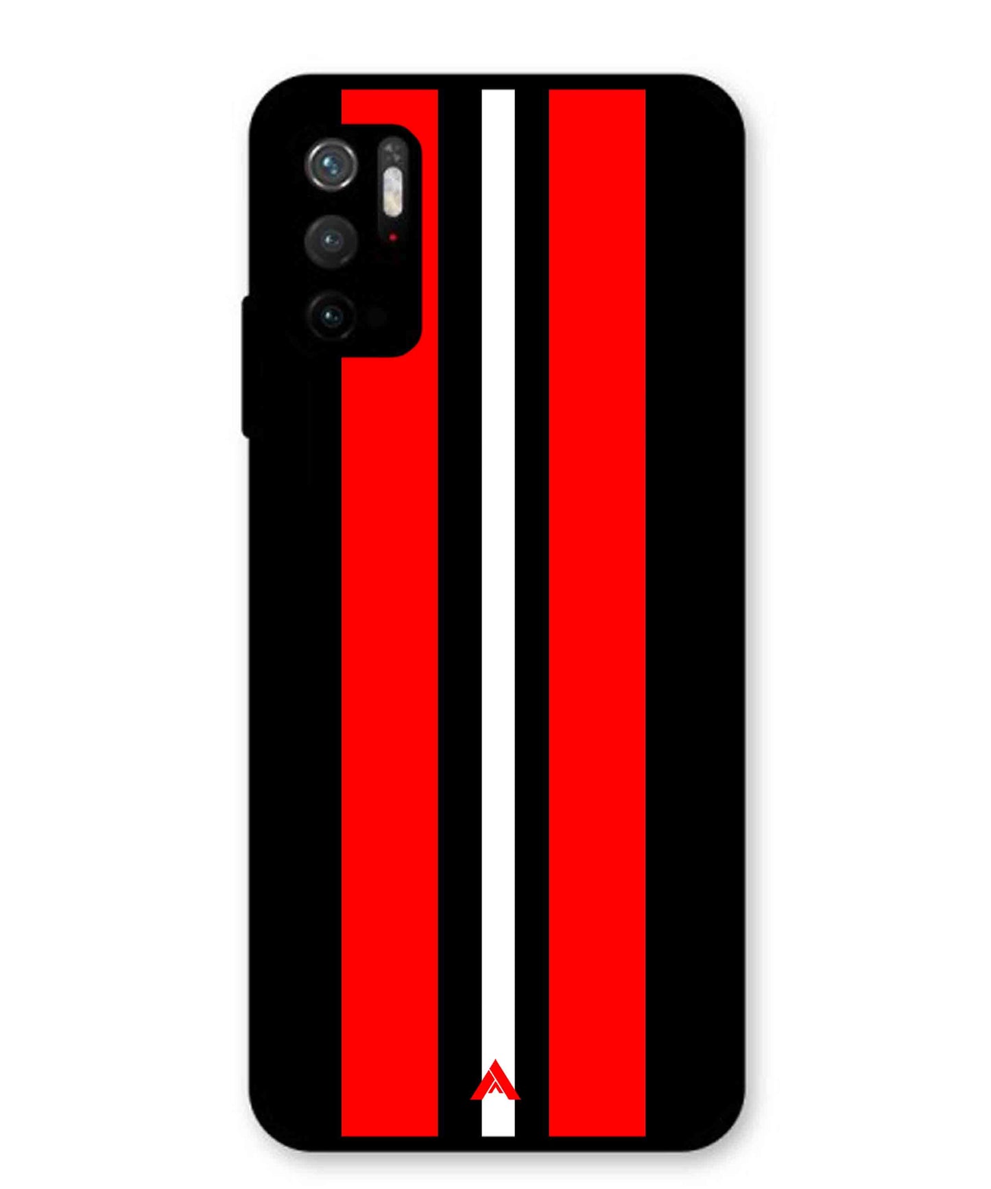 Stripe Pattern 8 Metal Back Cover Phone Case for Poco M3 Pro