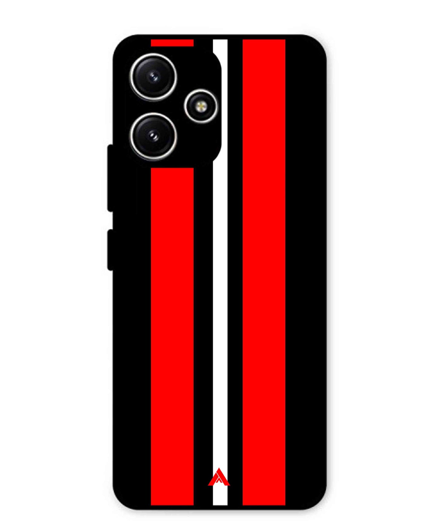 Stripe Pattern 8 Metal Back Cover Phone Case for Poco M6 Pro
