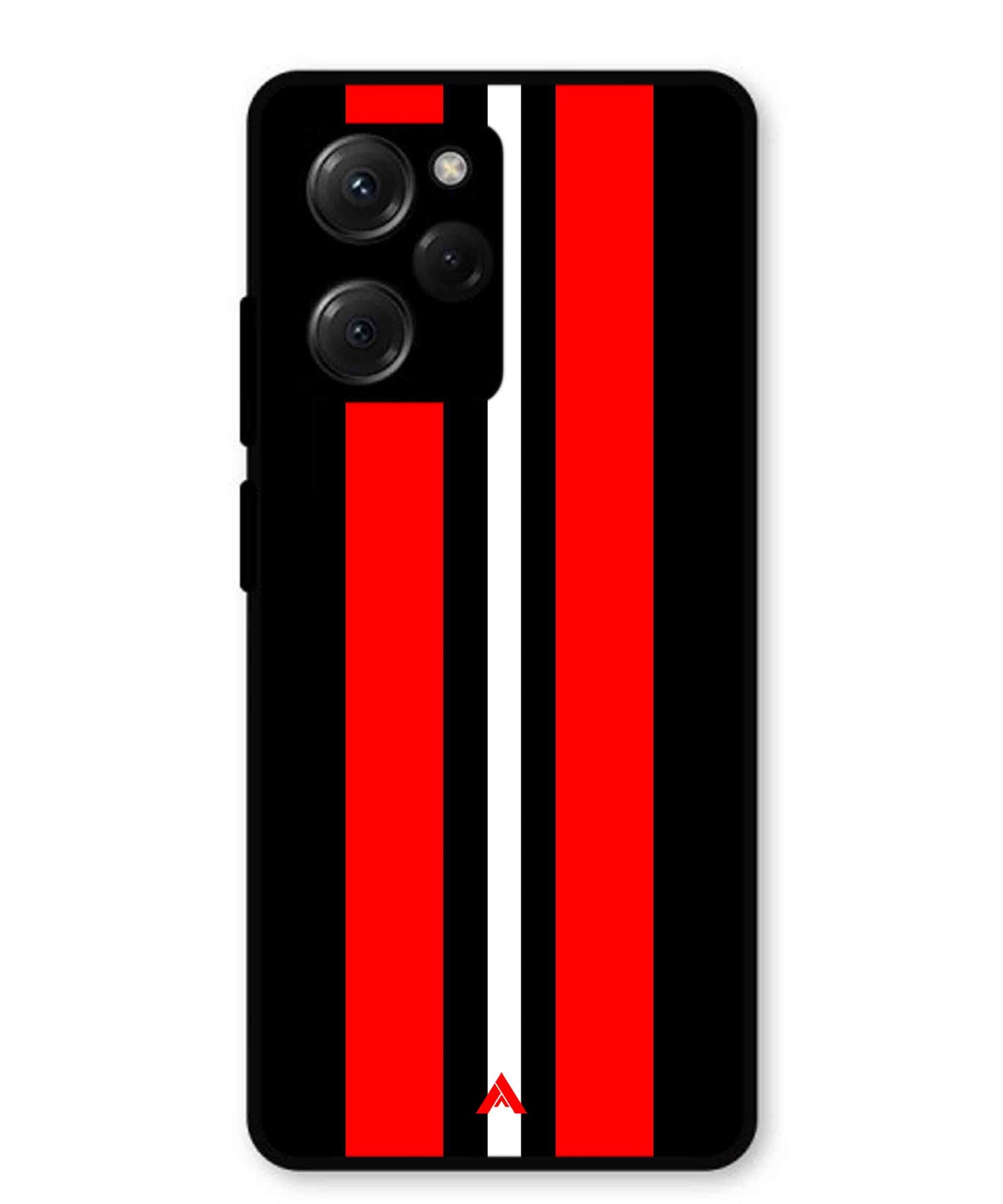 Stripe Pattern 8 Metal Back Cover Phone Case for Poco X5 Pro