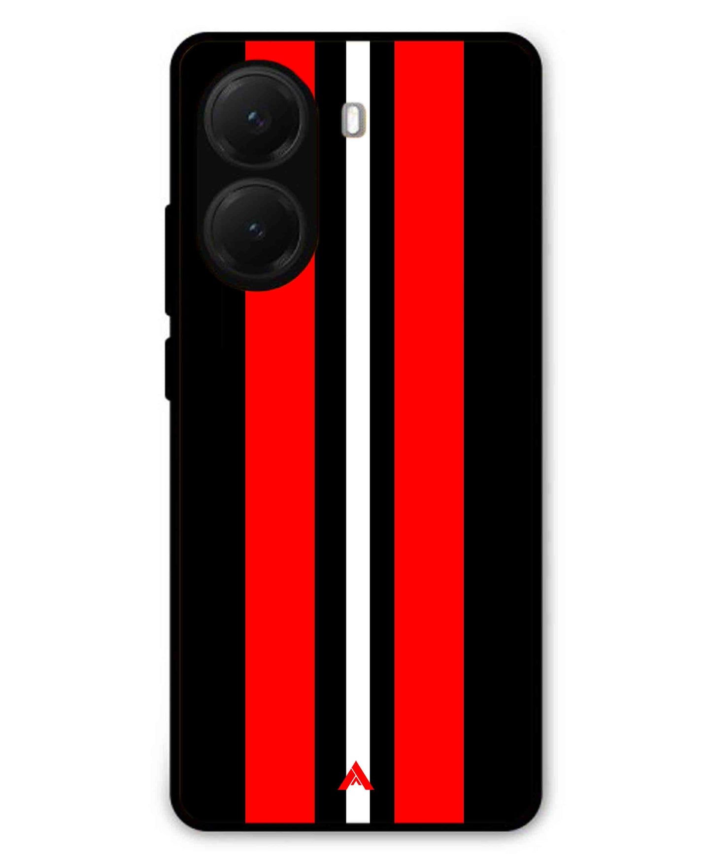 Stripe Pattern 8 Metal Back Cover Phone Case for Poco X7 Pro