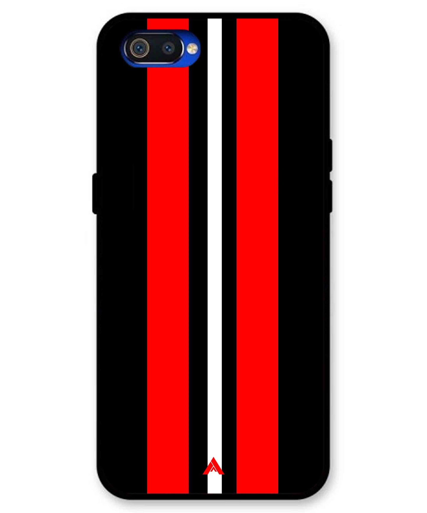 Stripe Pattern 8 Metal Back Cover Phone Case for Realme C2