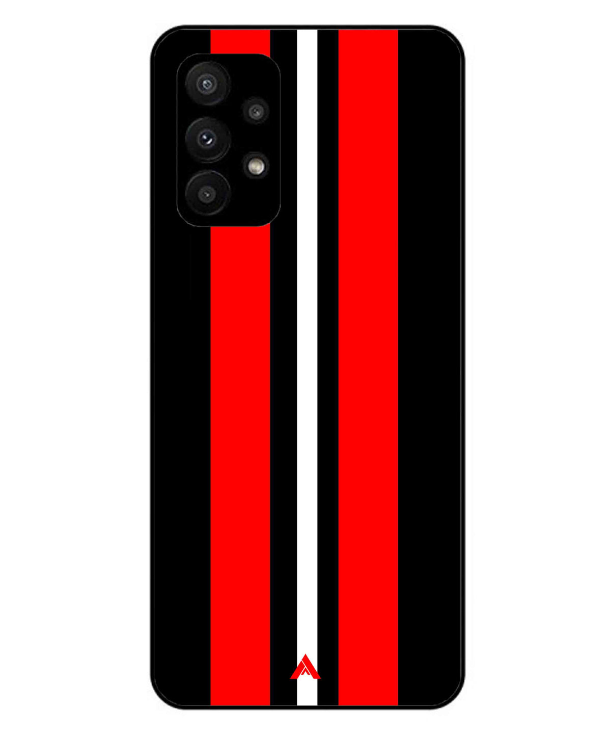 Stripe Pattern 8 Metal Back Cover Phone Case for Samsung Galaxy A23 5G