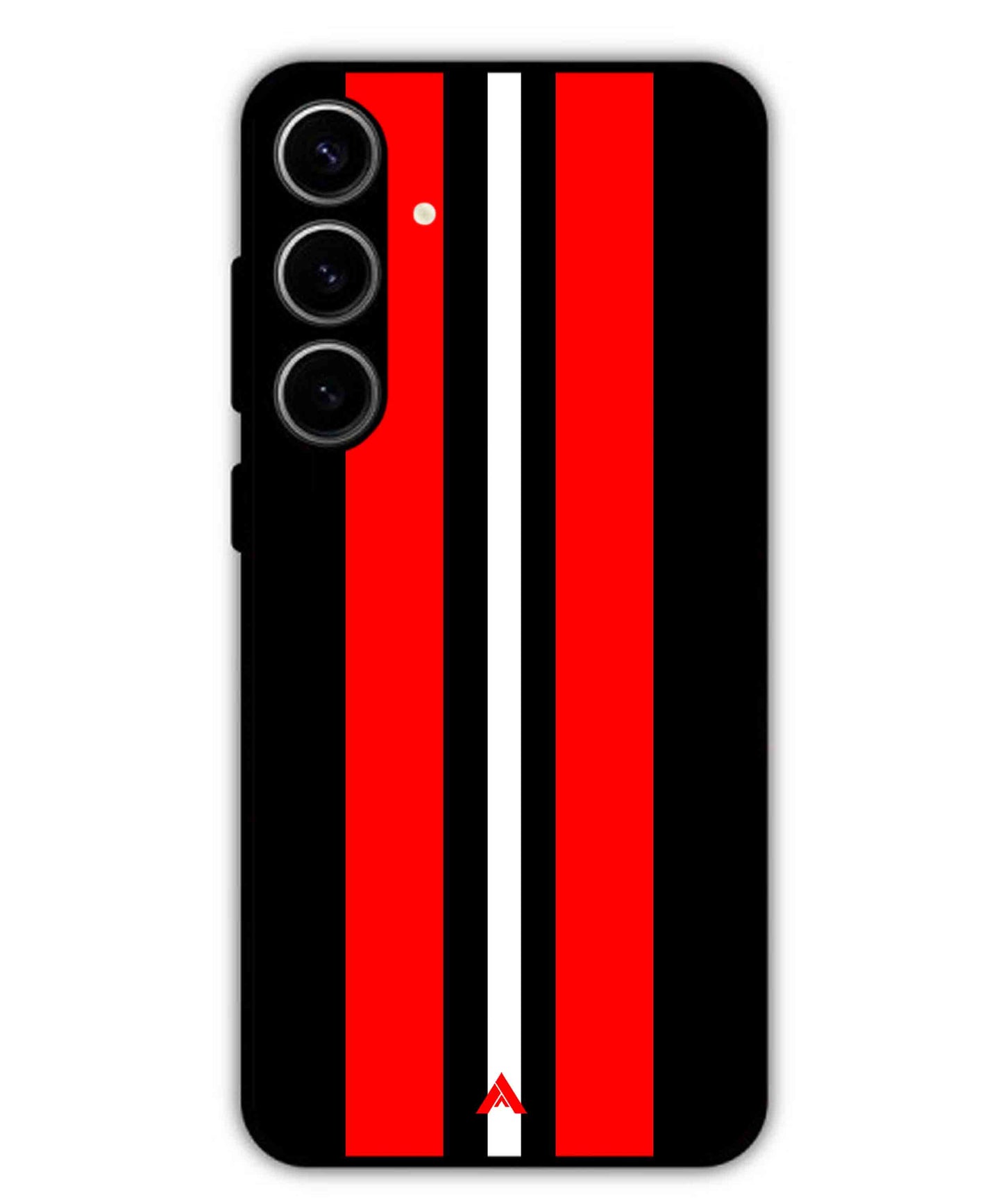 Stripe Pattern 8 Metal Back Cover Phone Case for Samsung Galaxy S23 Plus