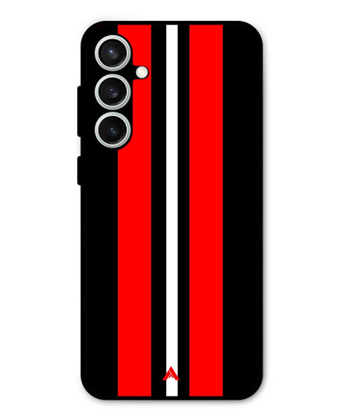 Stripe Pattern 8 Metal Back Cover Phone Case for Samsung Galaxy S24 Fe