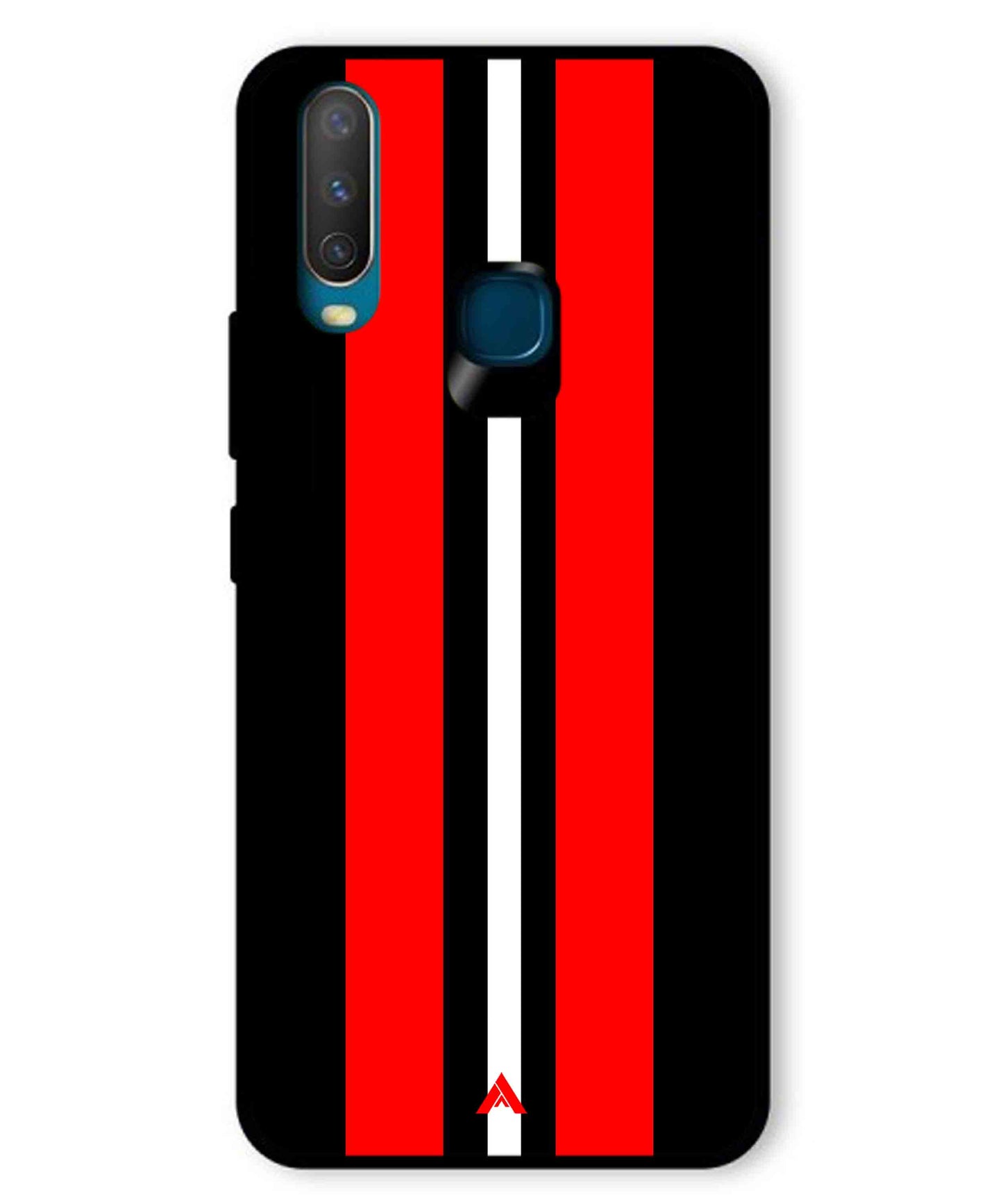 Stripe Pattern 8 Metal Back Cover Phone Case for Vivo Y12