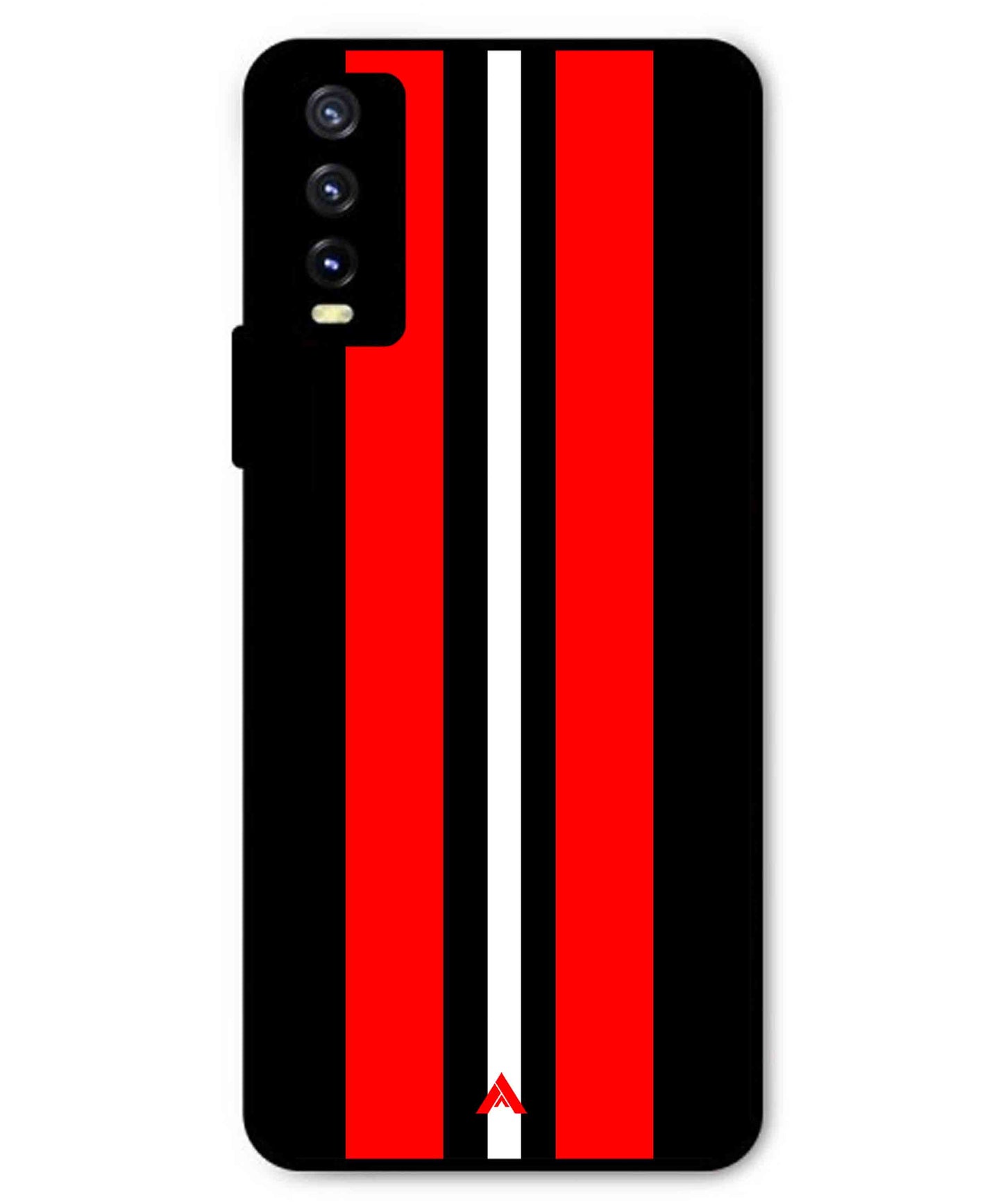 Stripe Pattern 8 Metal Back Cover Phone Case for Vivo Y20i