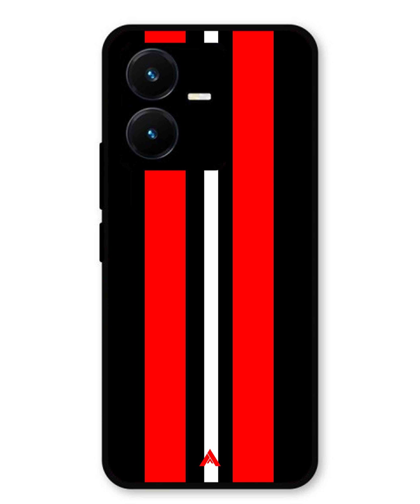 Stripe Pattern 8 Metal Back Cover Phone Case for Vivo Y22