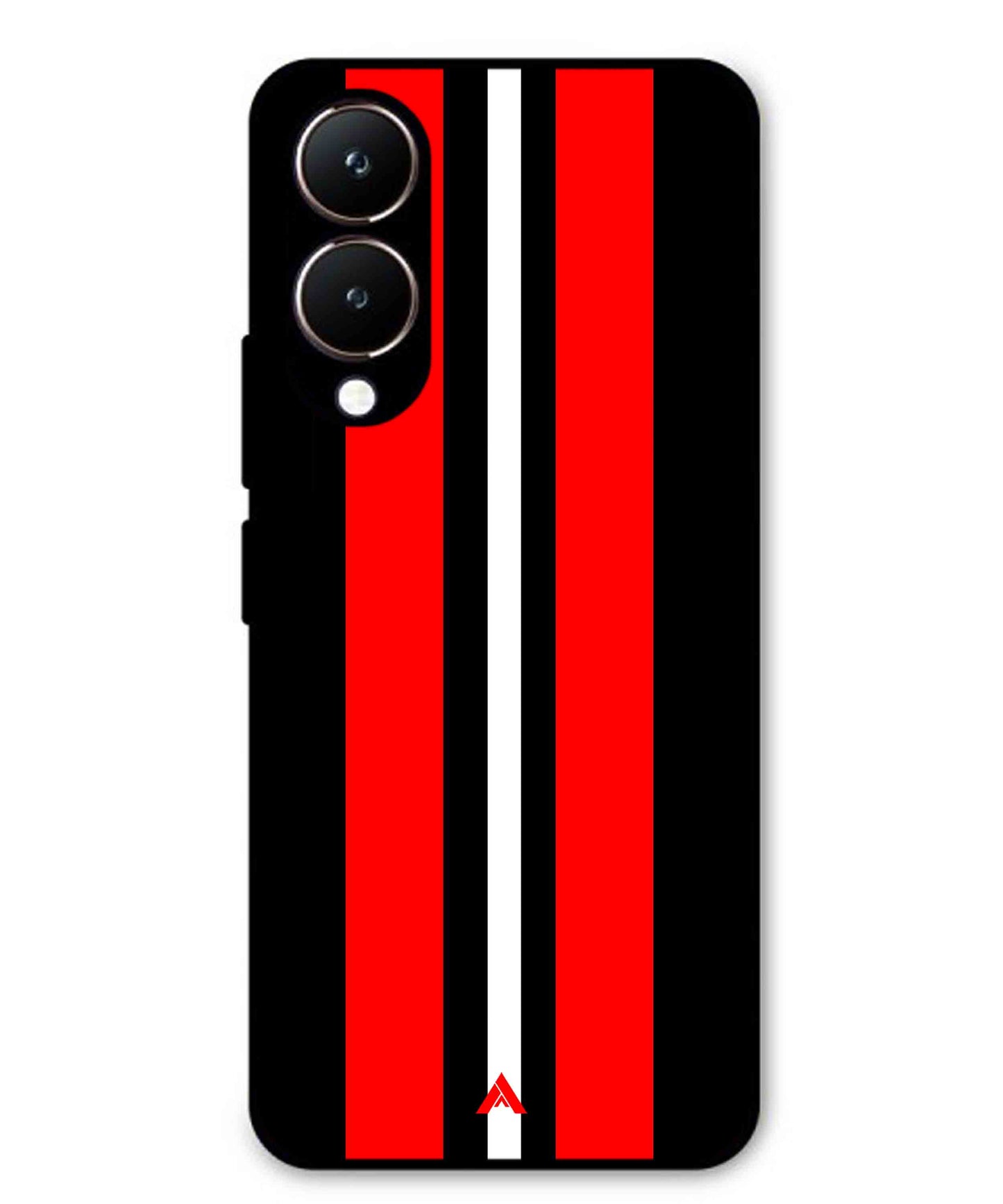 Stripe Pattern 8 Metal Back Cover Phone Case for Vivo Y28
