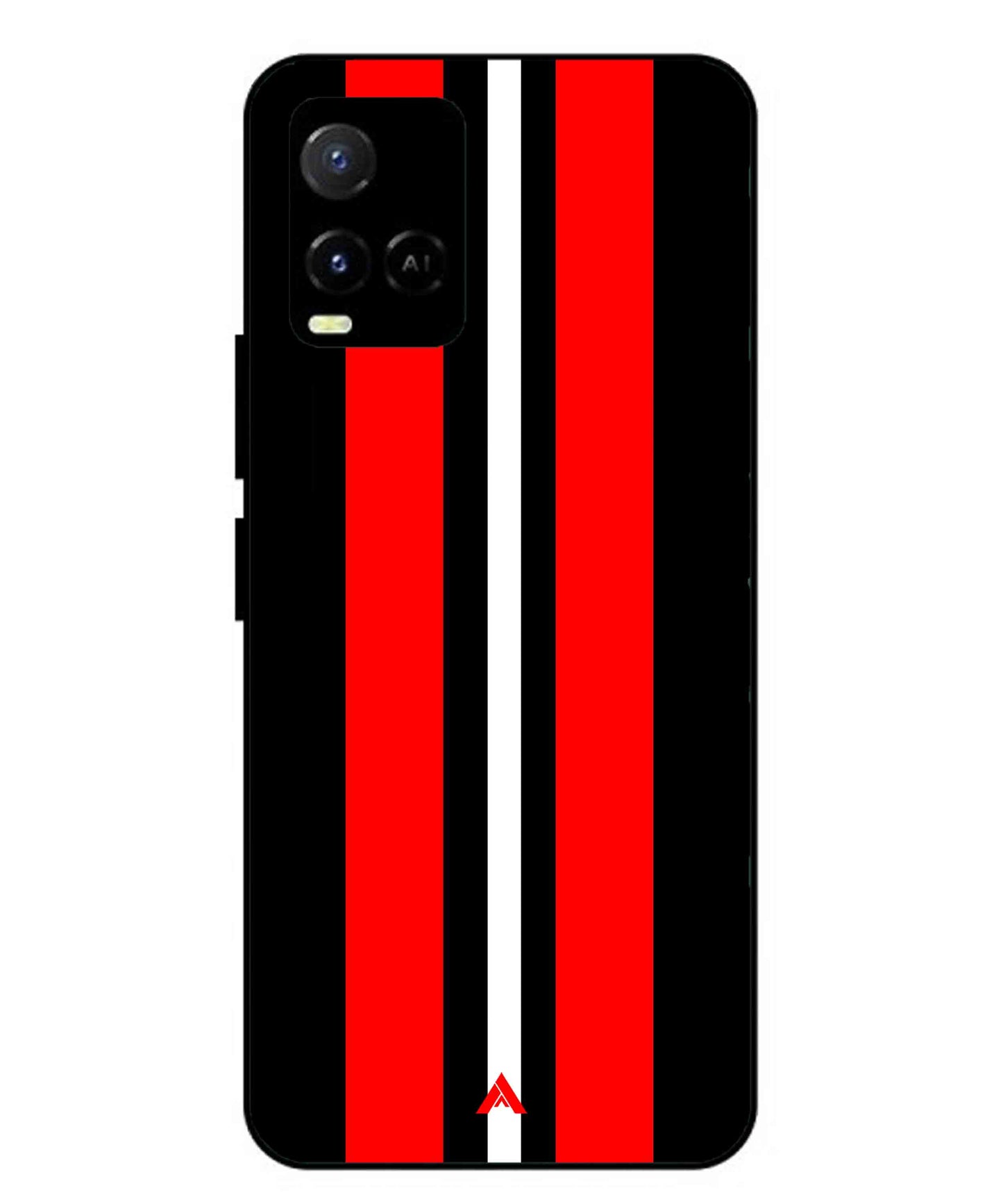Stripe Pattern 8 Metal Back Cover Phone Case for Vivo Y36