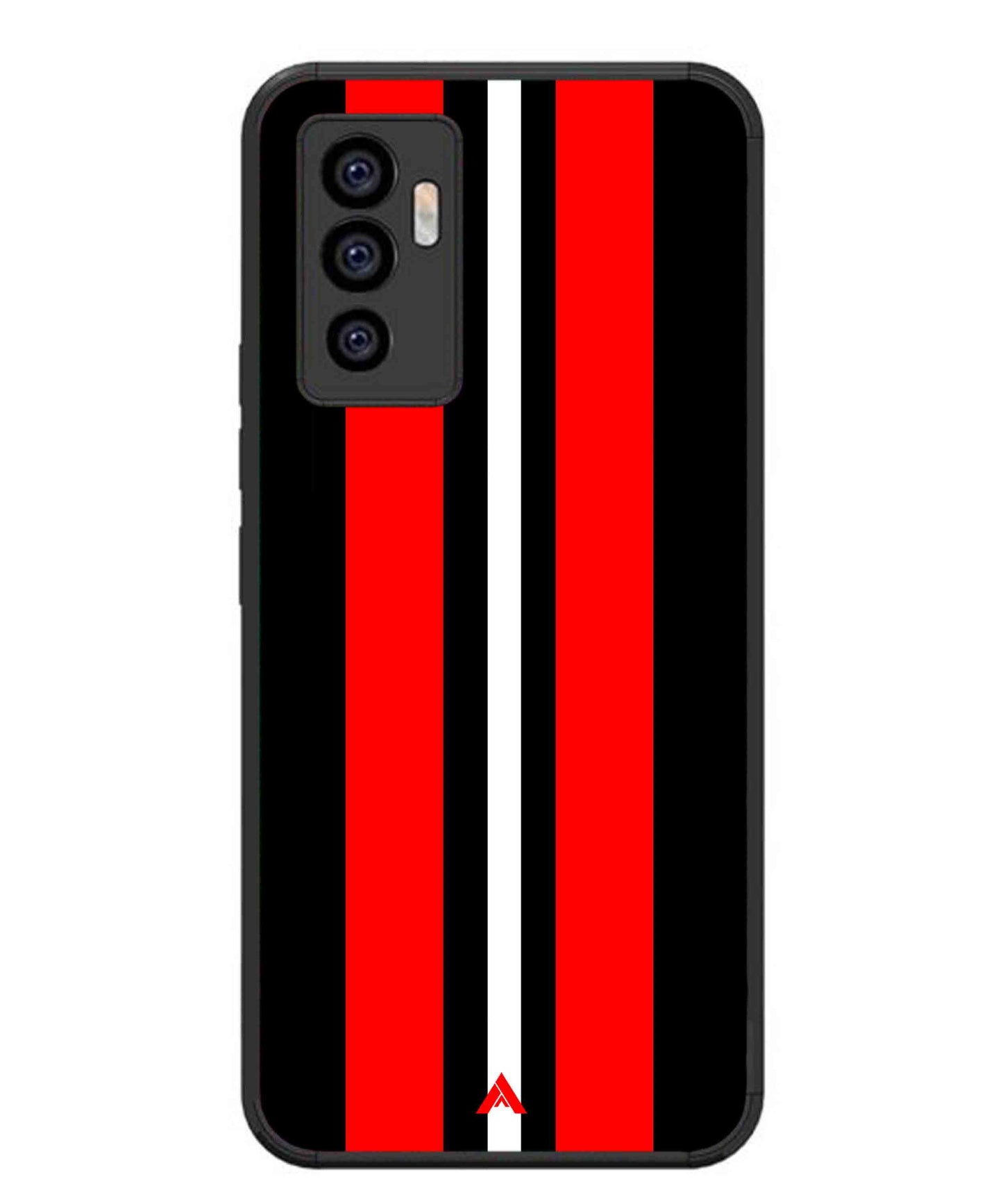 Stripe Pattern 8 Metal Back Cover Phone Case for Vivo v23e
