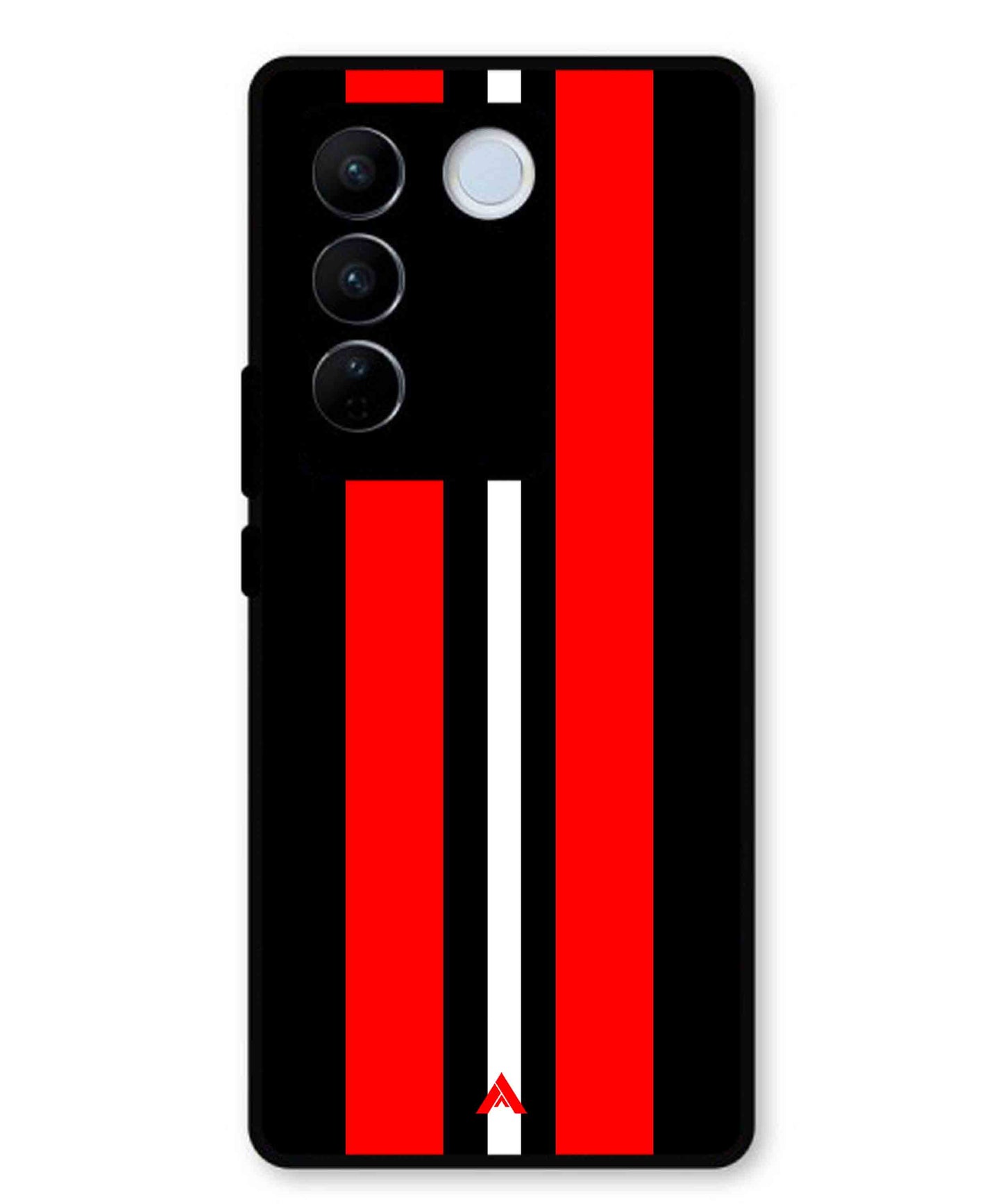 Stripe Pattern 8 Metal Back Cover Phone Case for Vivo v27e