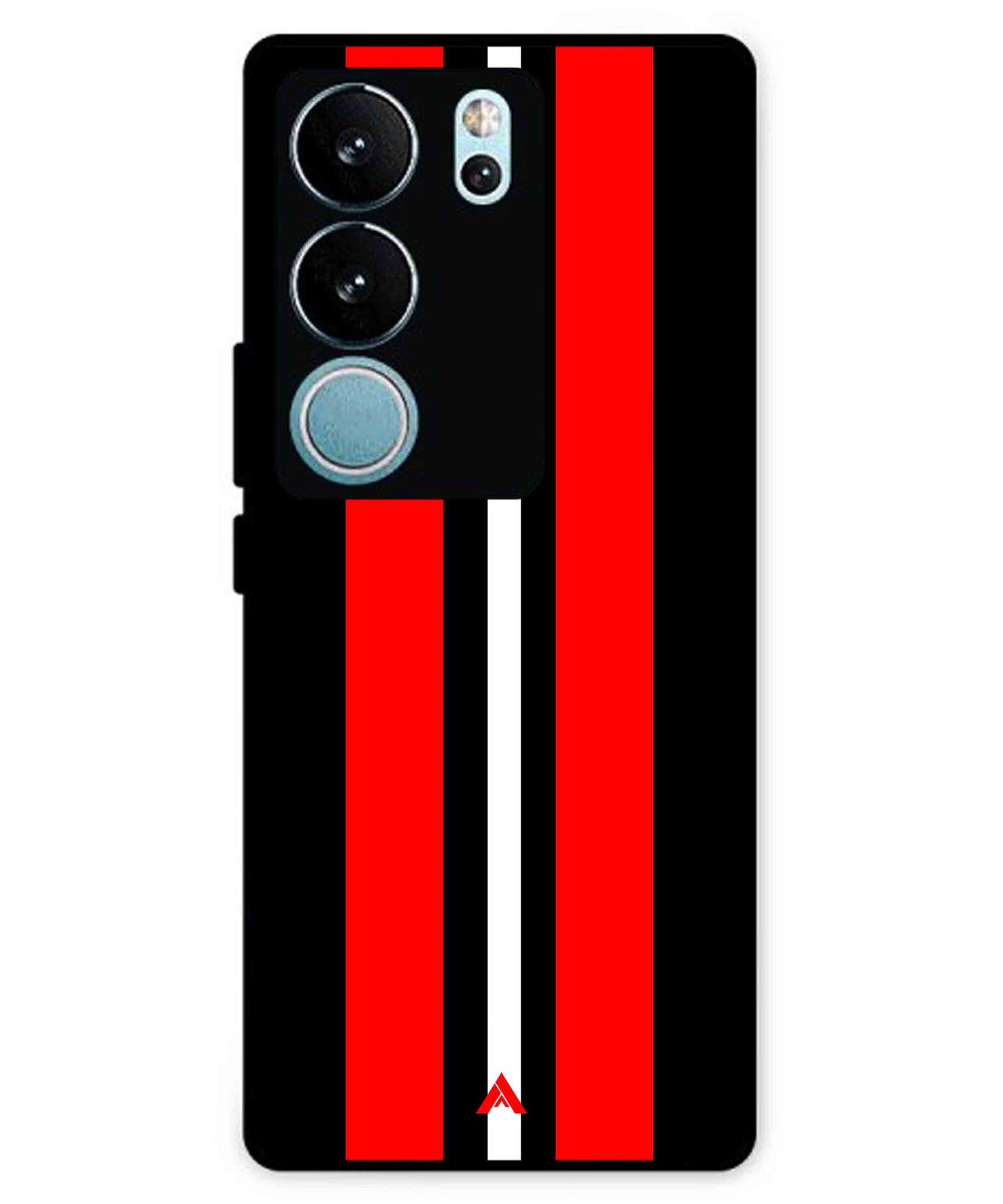Stripe Pattern 8 Metal Back Cover Phone Case for Vivo v29