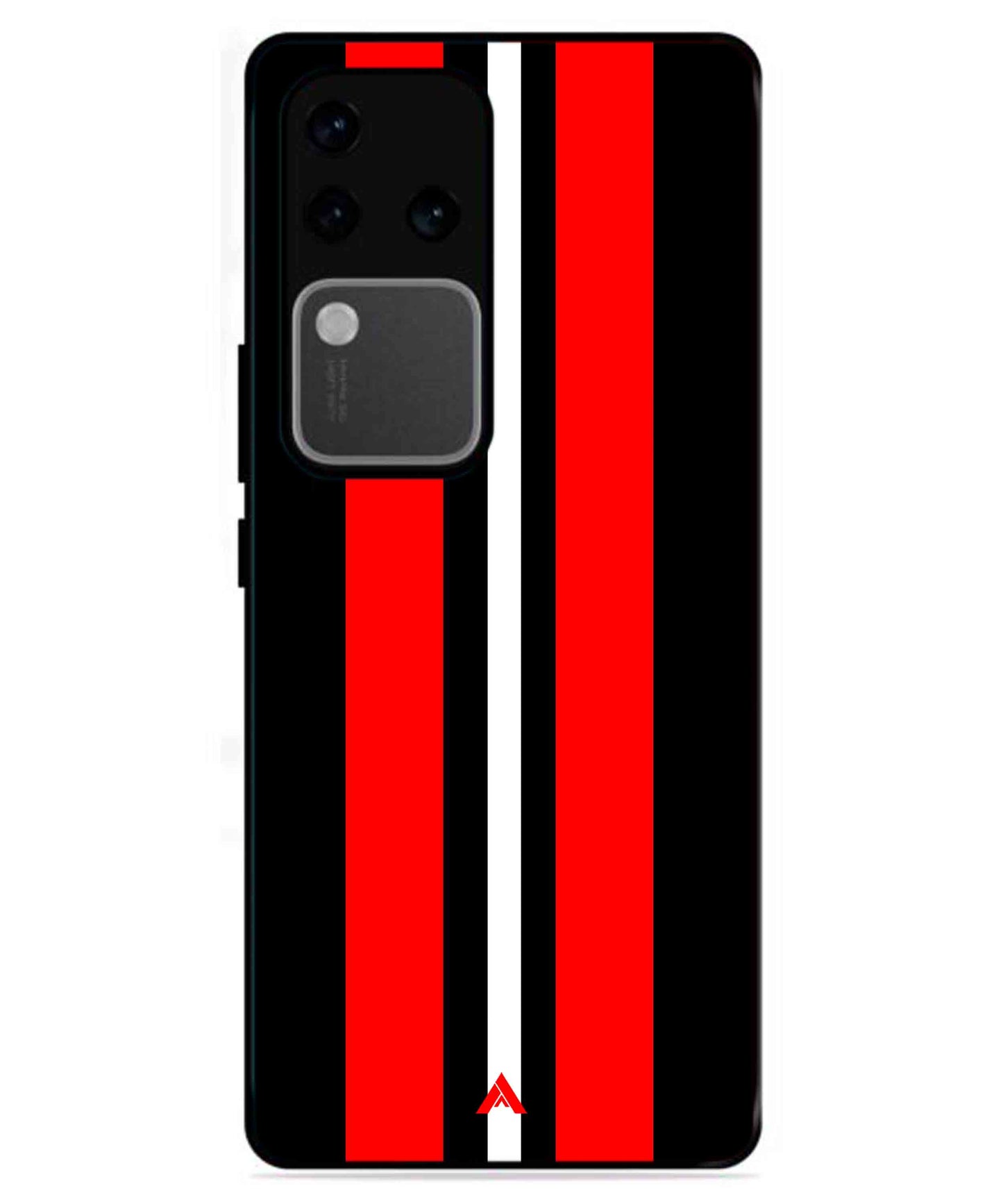 Stripe Pattern 8 Metal Back Cover Phone Case for Vivo v30 Pro
