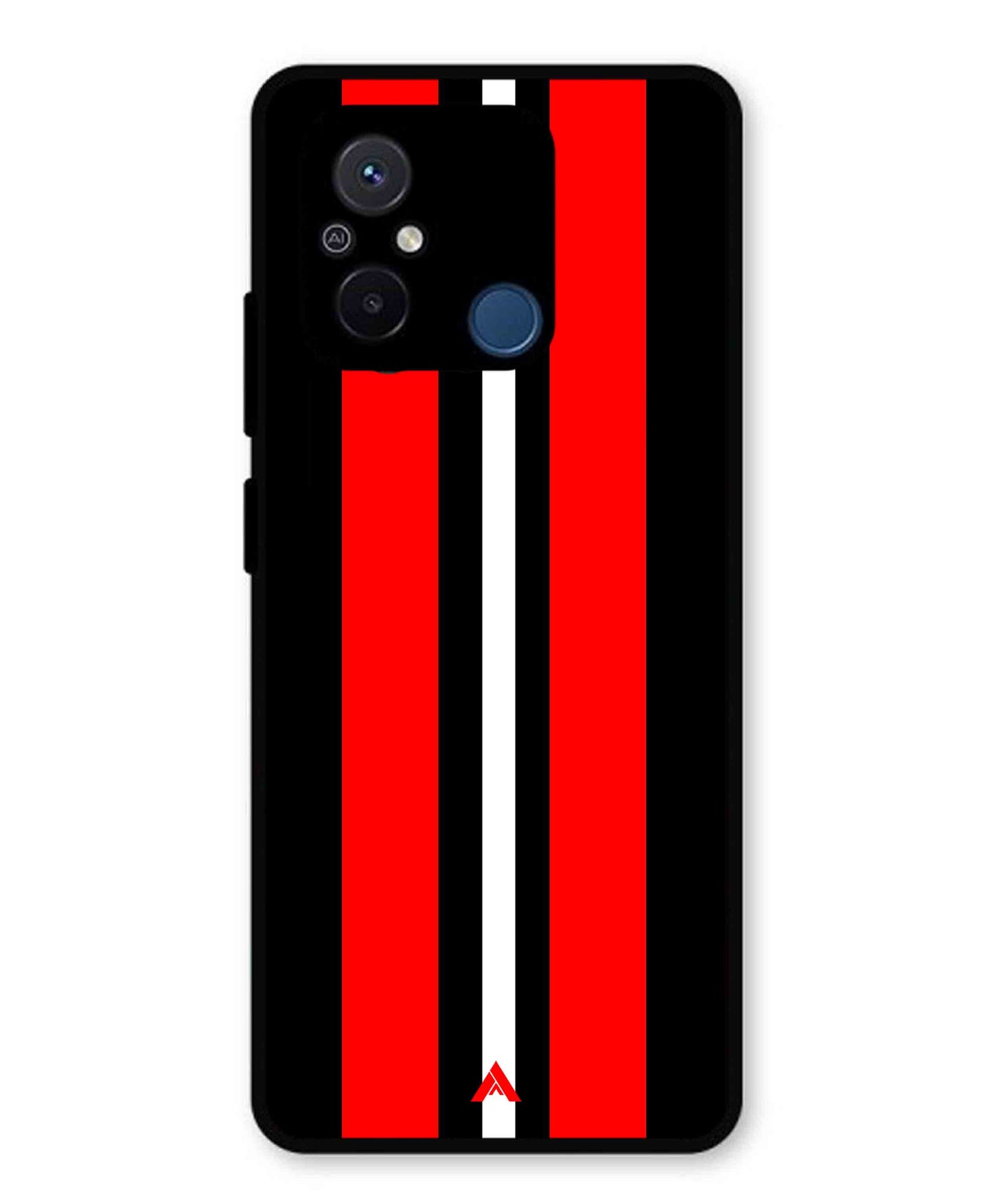 Stripe Pattern 8 Metal Back Cover Phone Case for Xiaomi Redmi 12C
