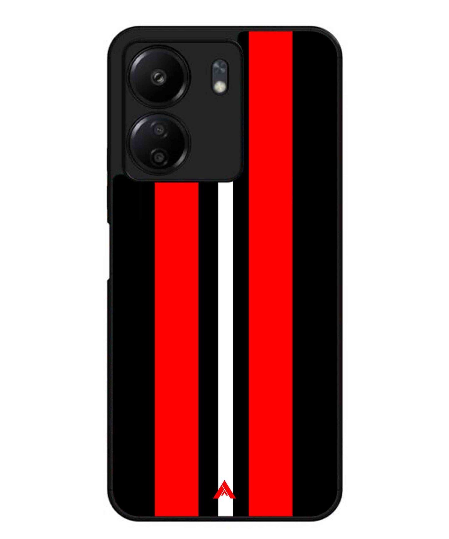 Stripe Pattern 8 Metal Back Cover Phone Case for Xiaomi Redmi 13C 4G