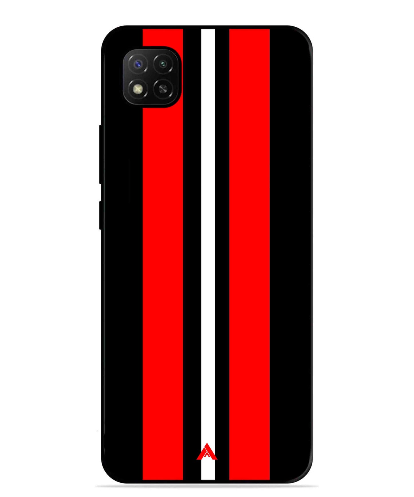 Stripe Pattern 8 Metal Back Cover Phone Case for Xiaomi Redmi Activ 9