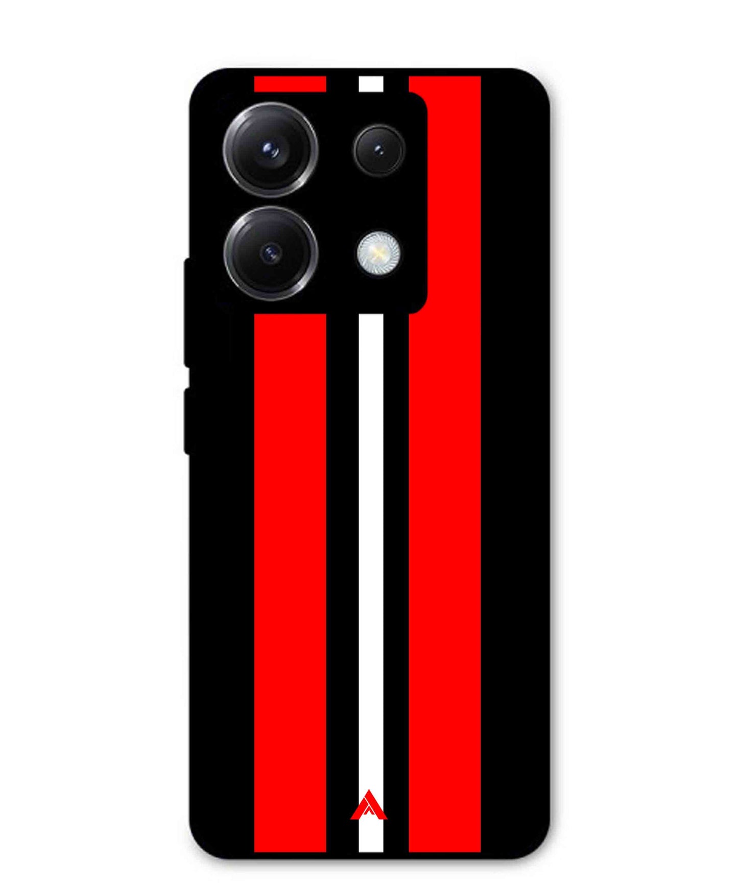 Stripe Pattern 8 Metal Back Cover Phone Case for Xiaomi Redmi Note 13 Pro