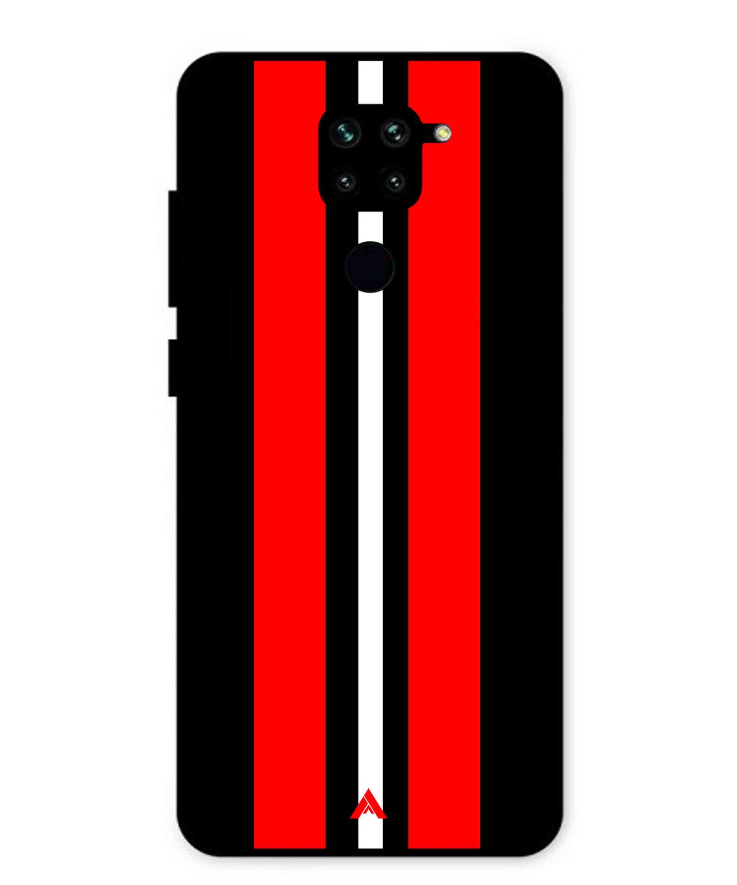 Stripe Pattern 8 Metal Back Cover Phone Case for Xiaomi Redmi Note 9